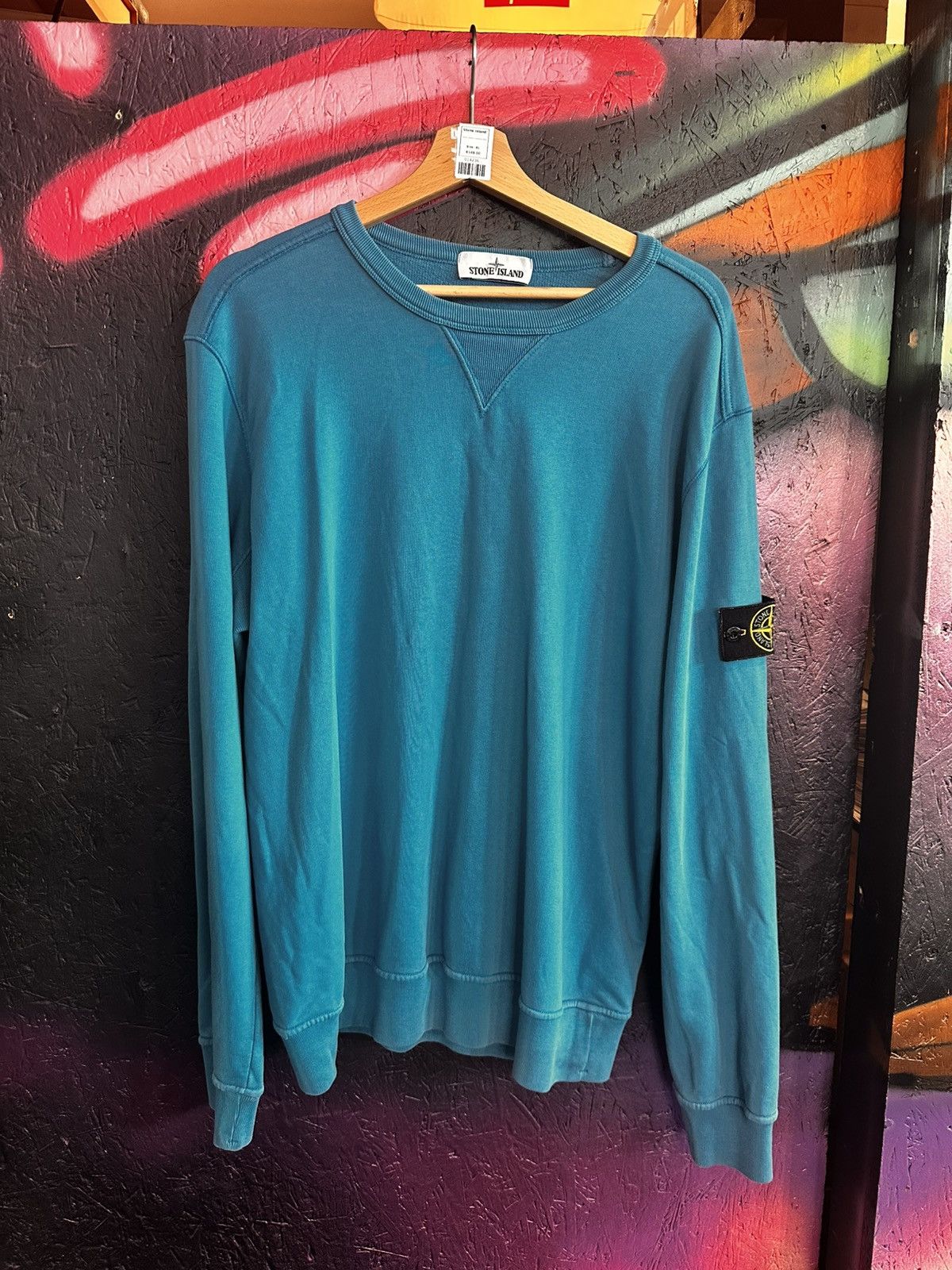 Stone Island Classic Stone Island crewneck turquoise Size US XL / EU 56 / 4 - 1 Thumbnail