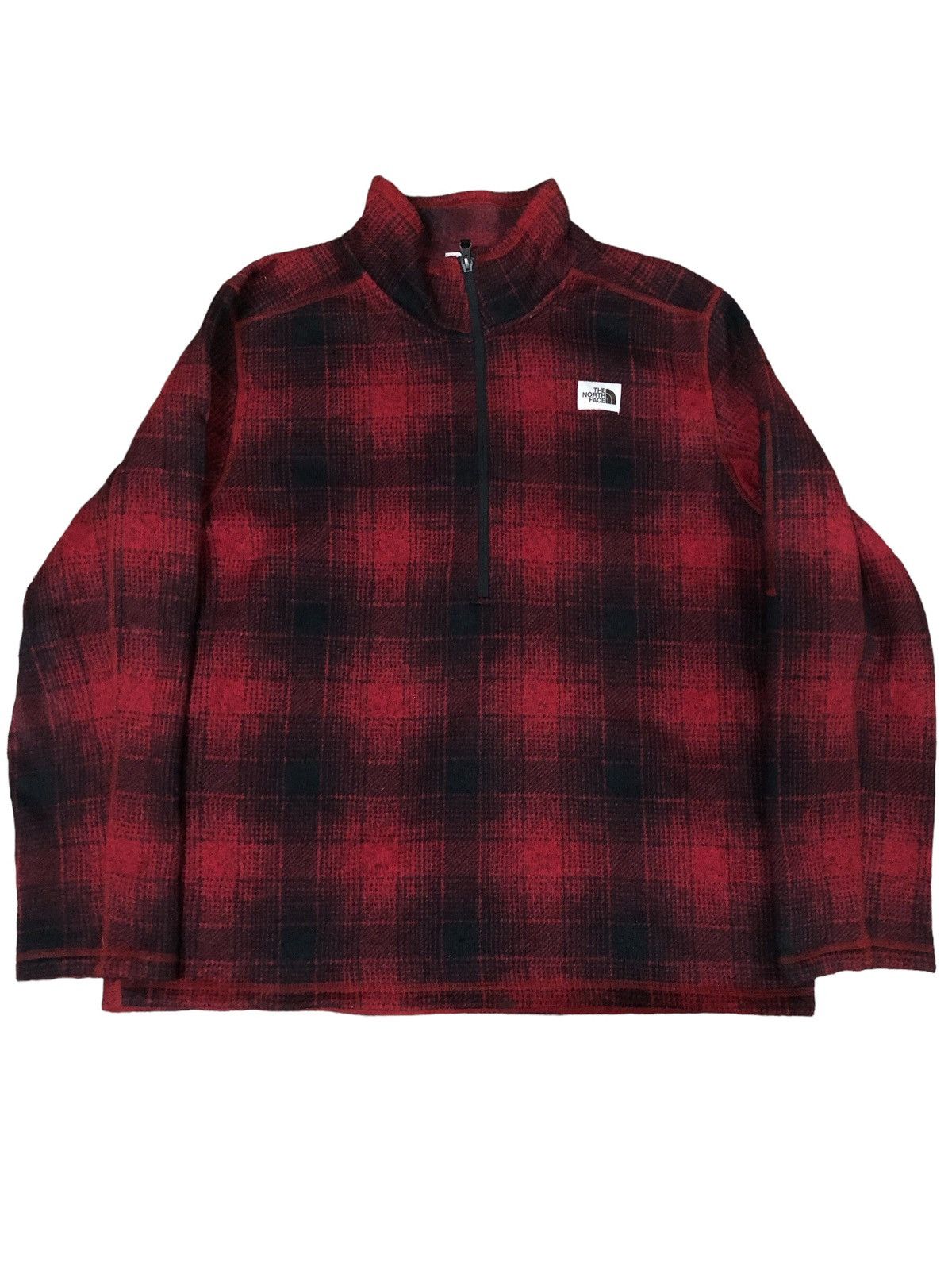 The North Face × Vintage The North Face Tartan Half Zip Sweatshirt Size US XXL / EU 58 / 5 - 1 Thumbnail