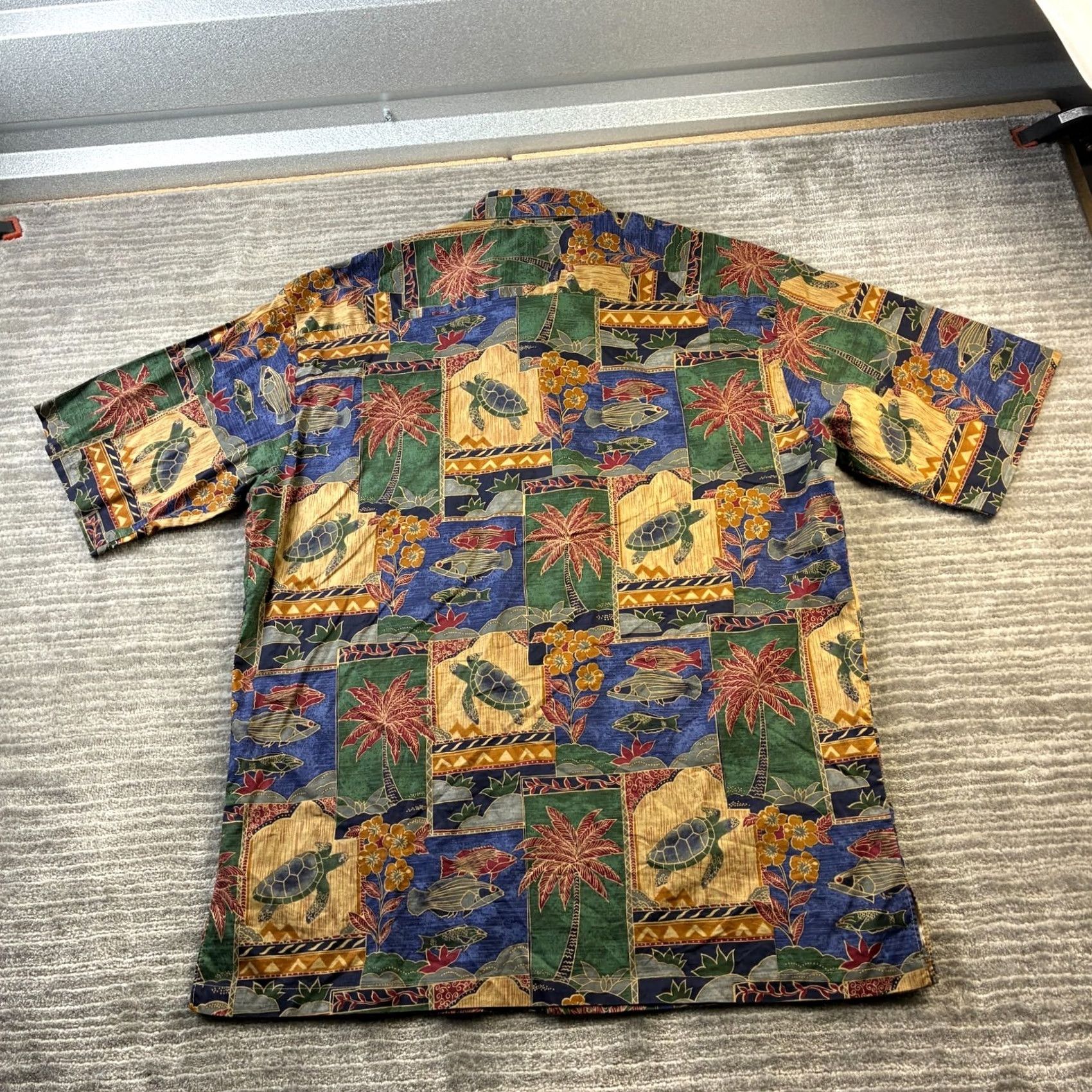 Tori Richard Tori Richard Shirt Mens Large Button Camp Hawaiian Cotton Lawn All Over Print Size US L / EU 52-54 / 3 - 2 Thumbnail