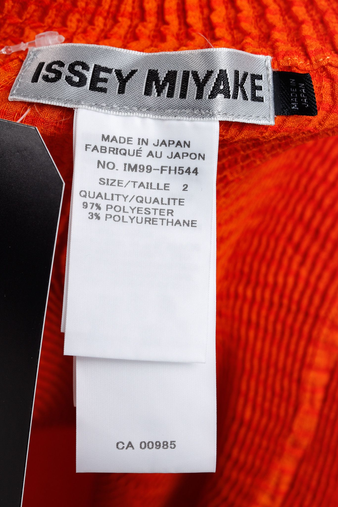 Issey Miyake Issey Miyake Mainline Orange Wave Spongy Pleats Tunic Size L / US 10 / IT 46 - 7 Thumbnail