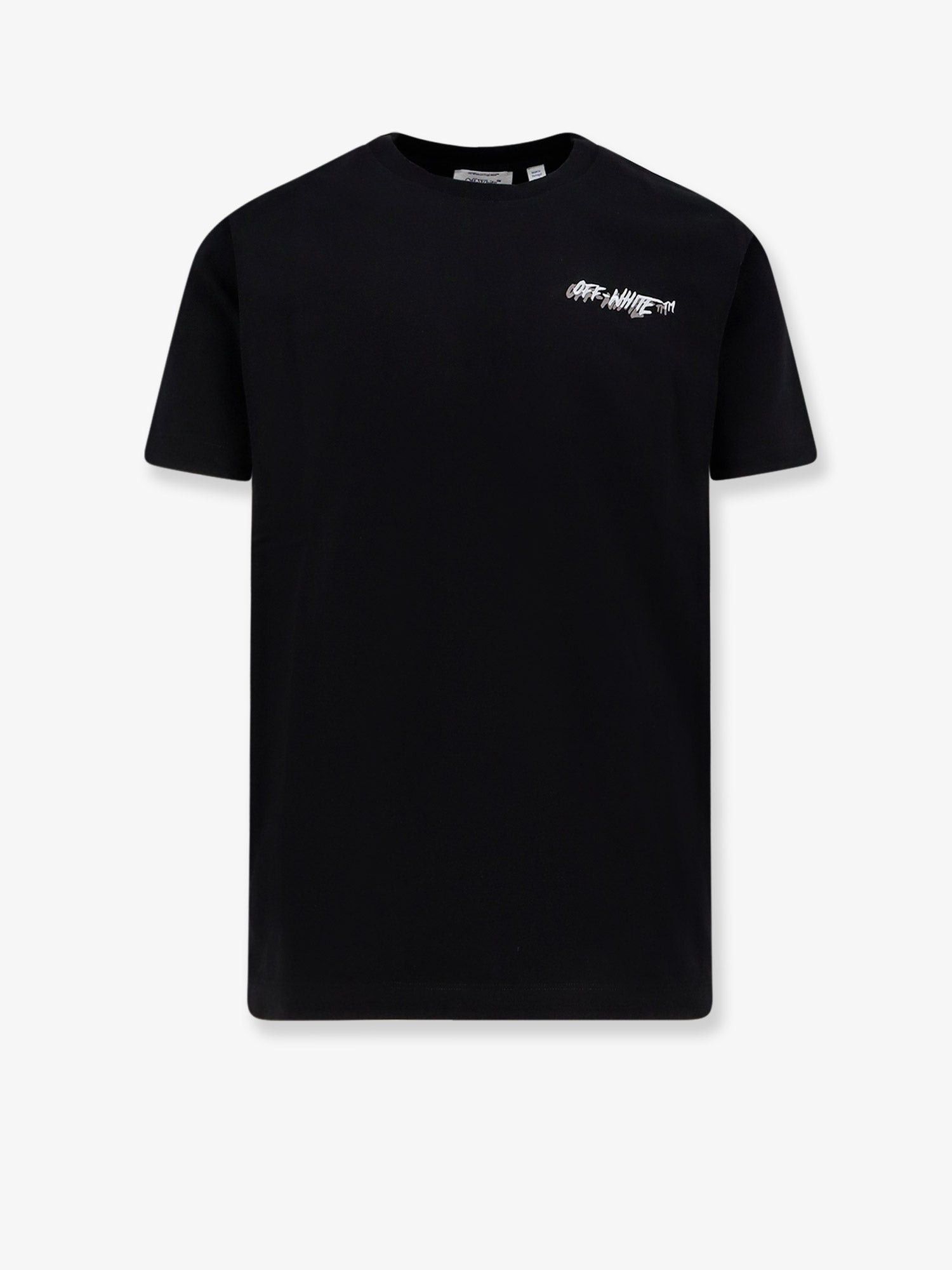 Off-White Cotton T-Shirt Size US M / EU 48-50 / 2 - 1 Thumbnail
