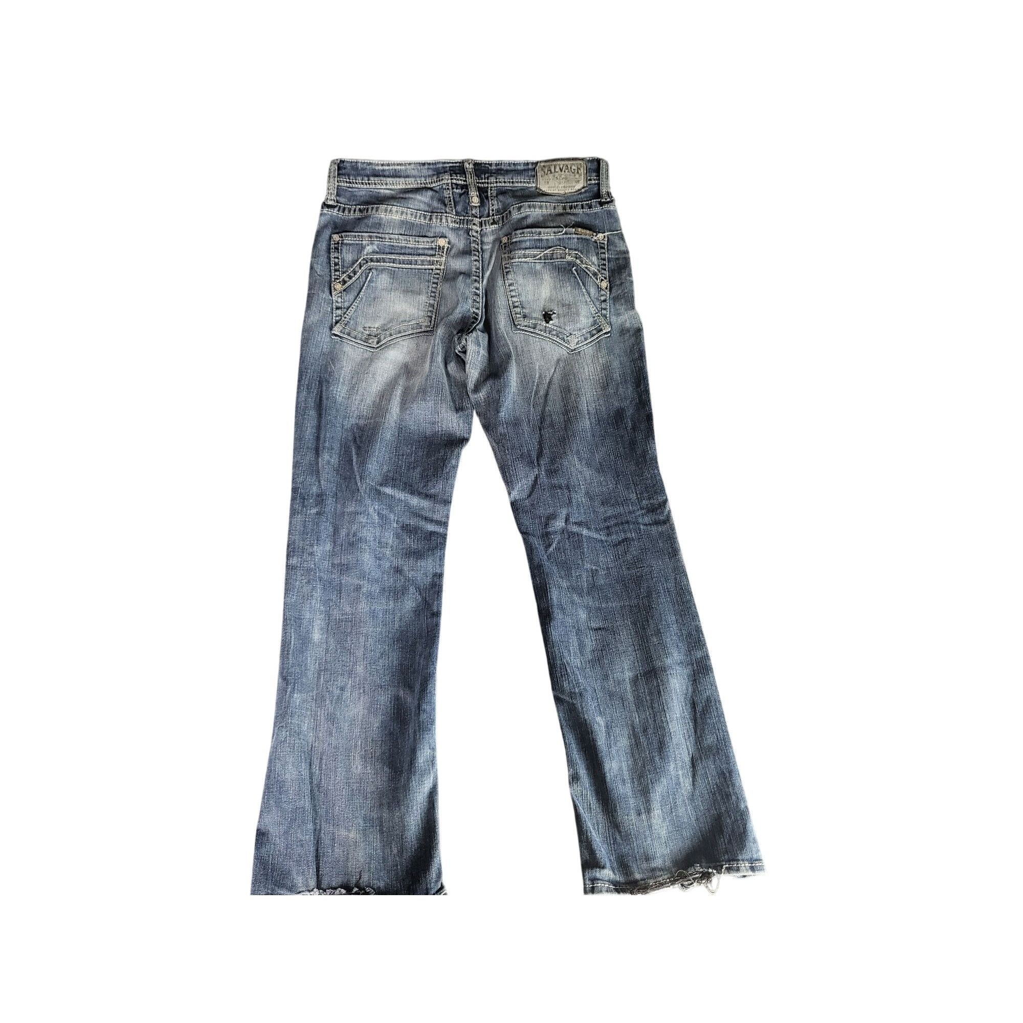 Salvage Salvage Mayhem Buckle Jeans Men Sz 33R Straight SLVG 23-460 Size US 33 - 7 Thumbnail