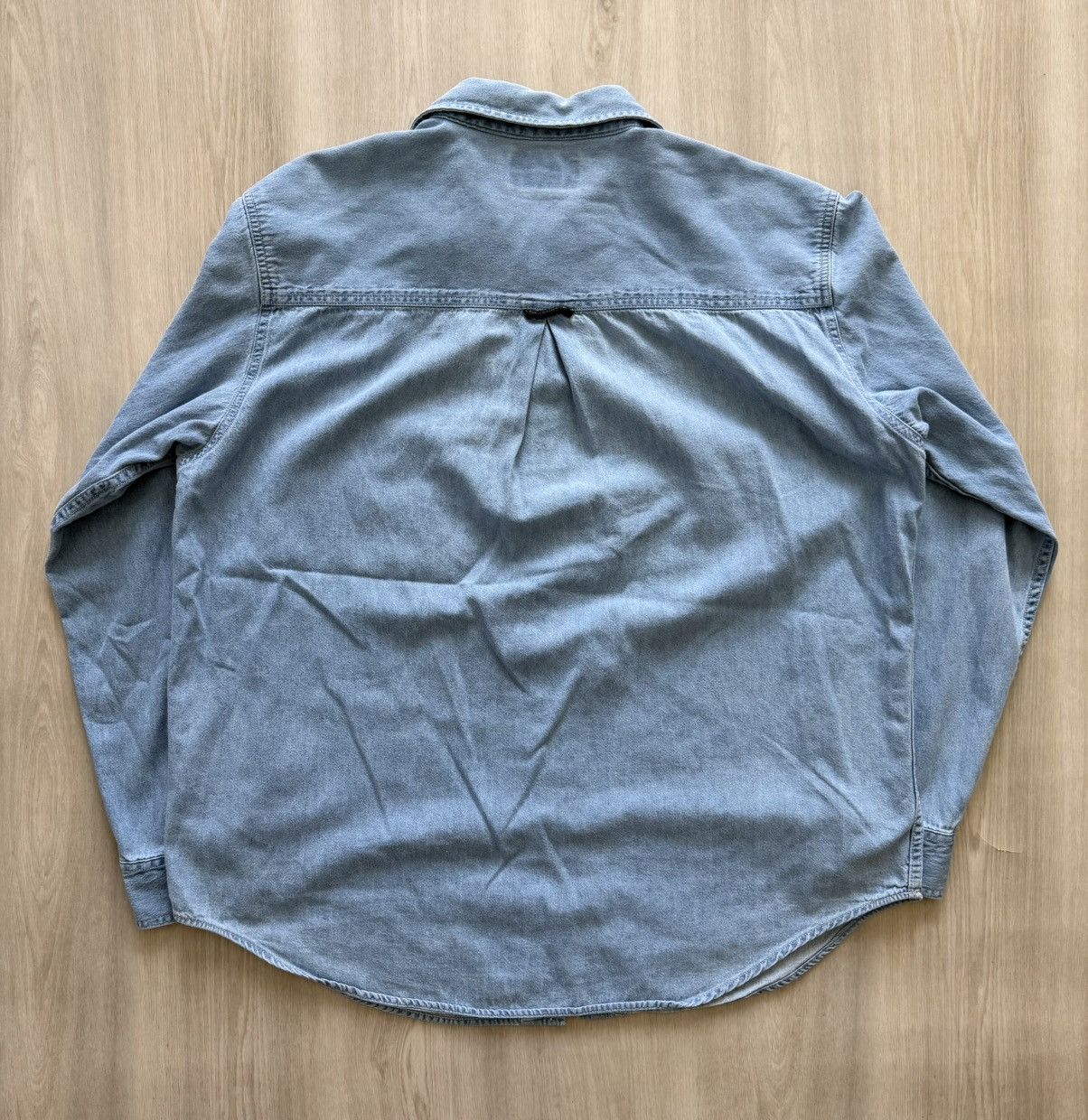 Vintage Vintage Marlboro Blue Denim Long Sleeve Button Up Sz L ** Size US L / EU 52-54 / 3 - 4 Thumbnail