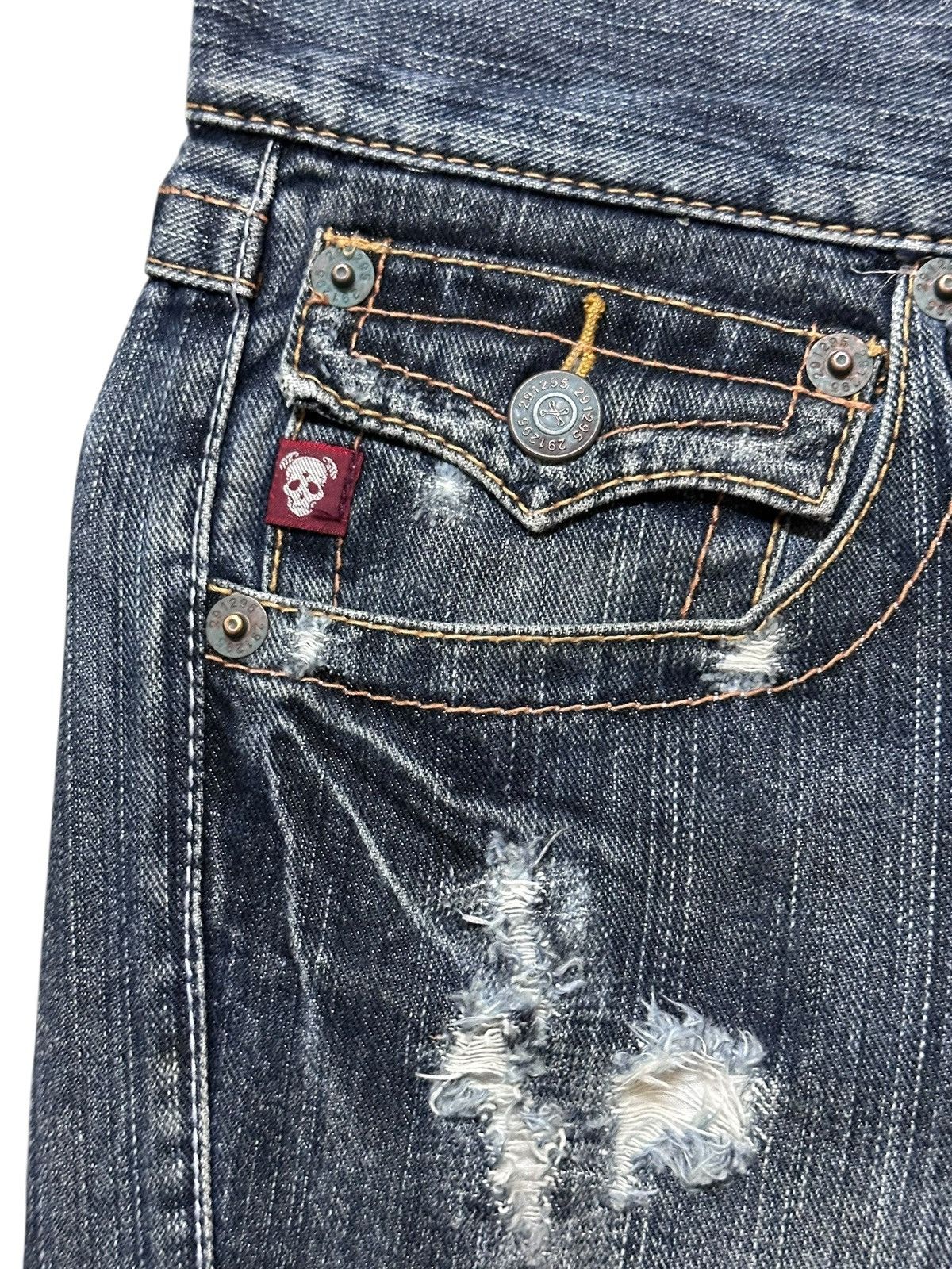 20471120 Vintage 291295 Homme Flare Boocut Grunge Denim Size US 32 / EU 48 - 4 Thumbnail