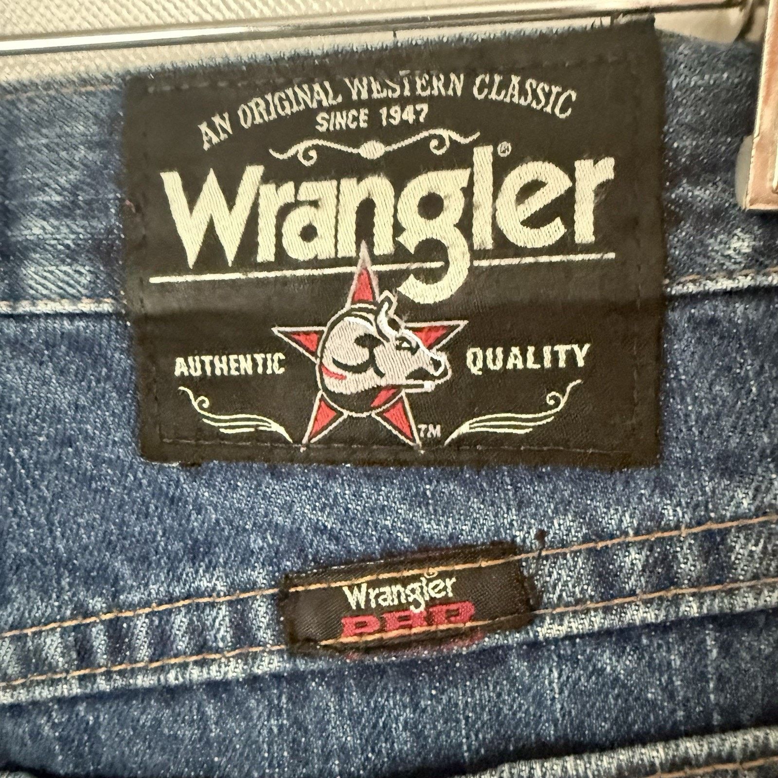 Wrangler Wrangler Jeans Western PBR Cowboy Rodeo Competition Size US 32 / EU 48 - 6 Thumbnail
