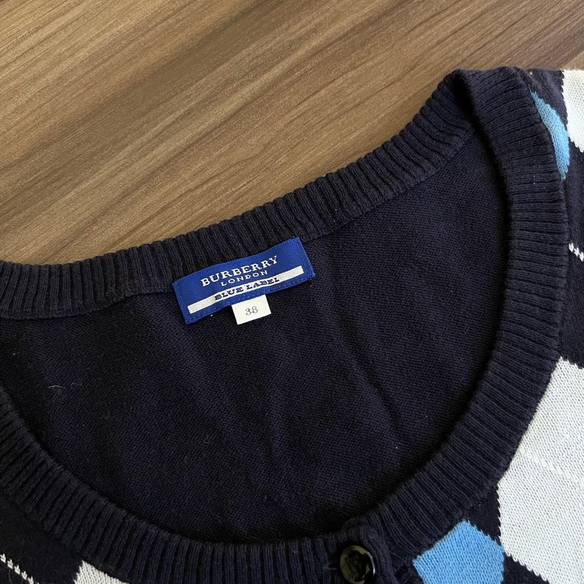 Burberry Burberry Blue Label Argyle knit half button Size XS / US 0-2 / IT 36-38 - 4 Thumbnail