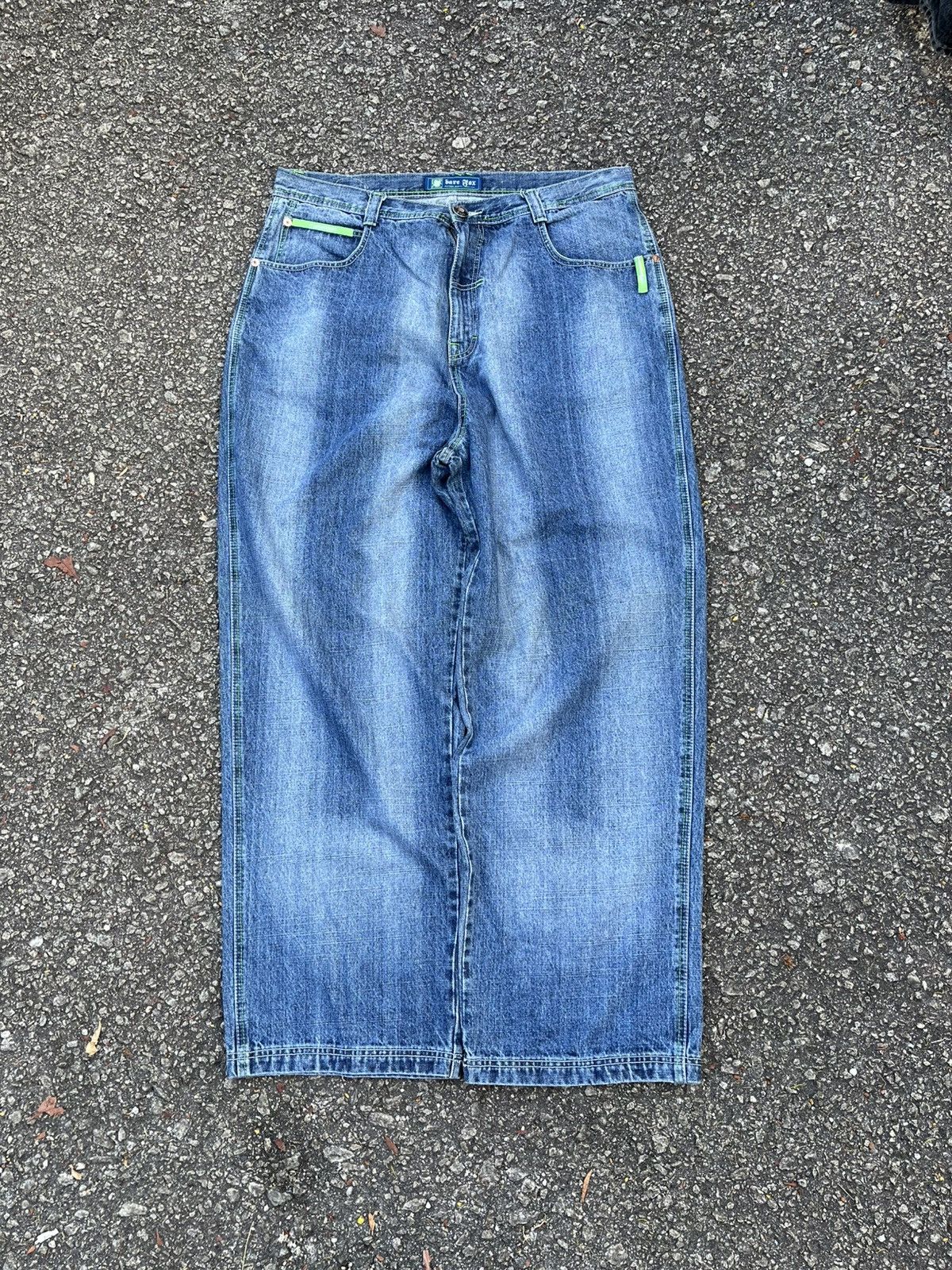 Southpole VTG 90s 2000s Bare Fox Denim Baggy Pants Skater Faded Blue Size US 40 / EU 56 - 1 Thumbnail