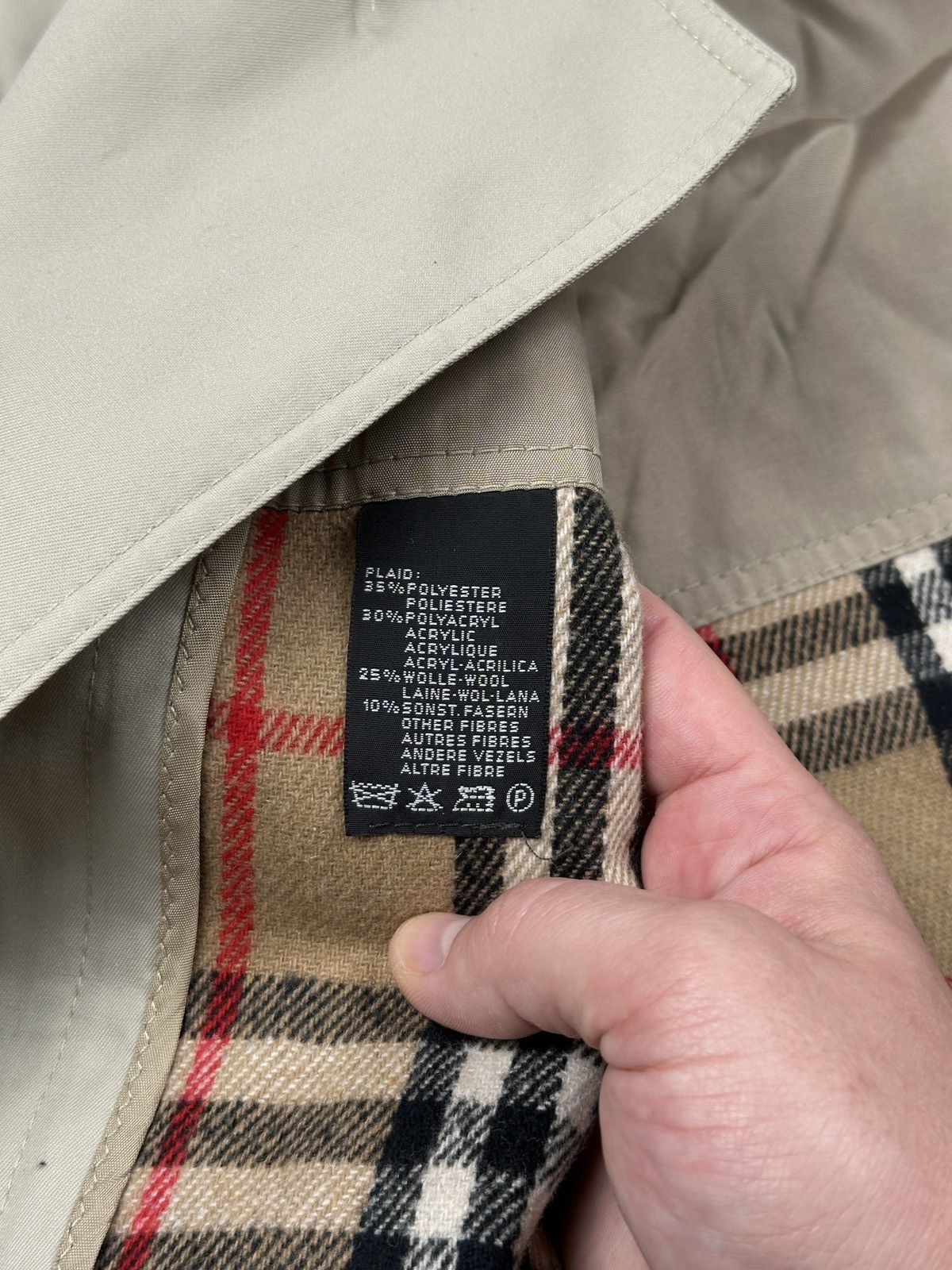 Yves Saint Laurent Yves Saint Laurent Trench Coat Beige Nova Check Lined 80s Size US L / EU 52-54 / 3 - 19 Thumbnail