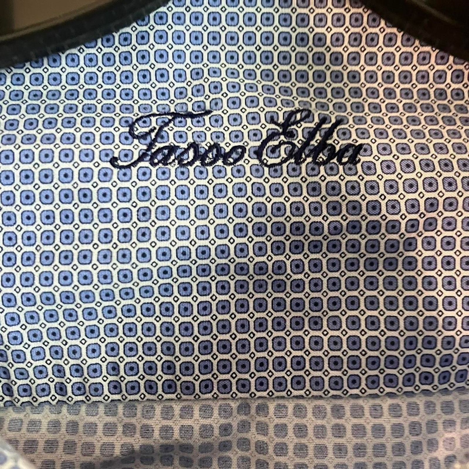 Tasso Elba Tasso Elba Blue White Long Sleeve Button Up Dress Shirt Size US L / EU 52-54 / 3 - 3 Thumbnail