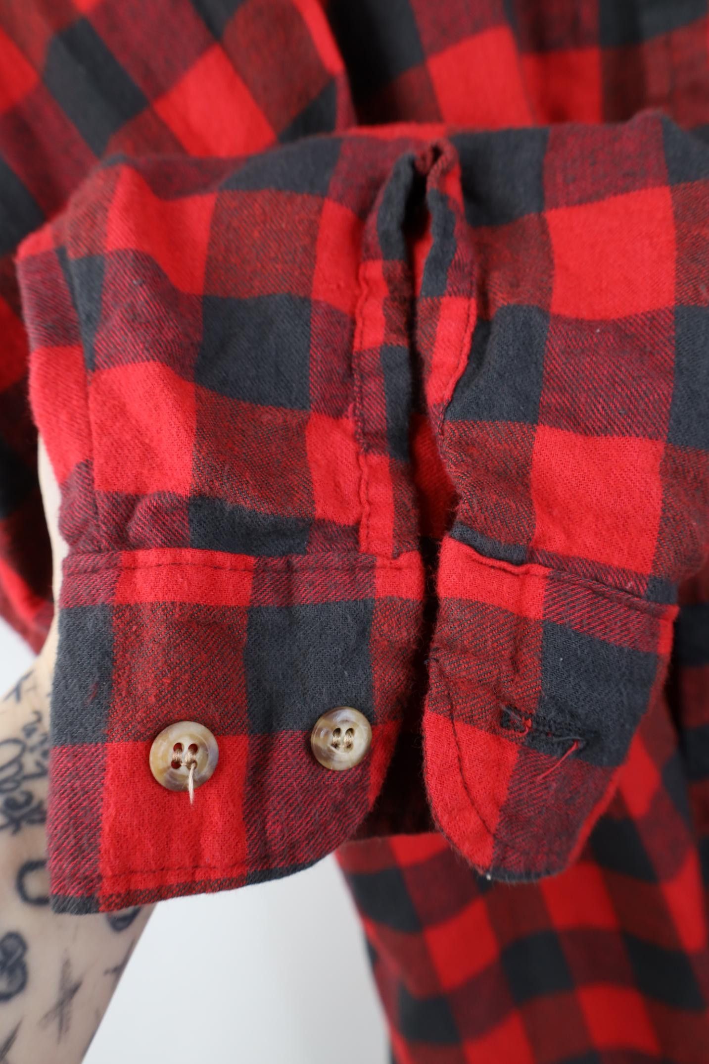 FiveBrother Vintage 70s Five Brother Collared Button Shirt Plaid USA Size US XL / EU 56 / 4 - 8 Thumbnail
