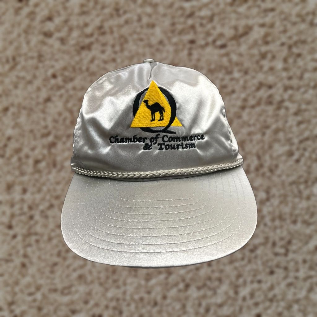 Roper VINTAGE Chamber of Commerce & Tourism Hat Strap Back Adult OS Gray Rope 90's Size ONE SIZE - 1 Thumbnail