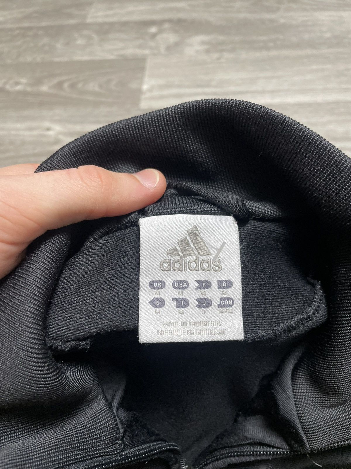 Adidas Track Jacket Black Neon 3-Stripes City Skyline Print
