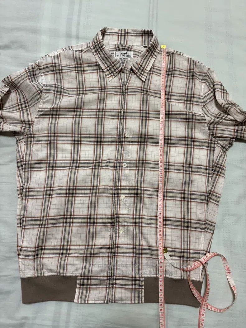 Hermes Hermes Jacket shirt, sun-protective clothing, plaid patter Size US XXS / EU 40 - 5 Thumbnail