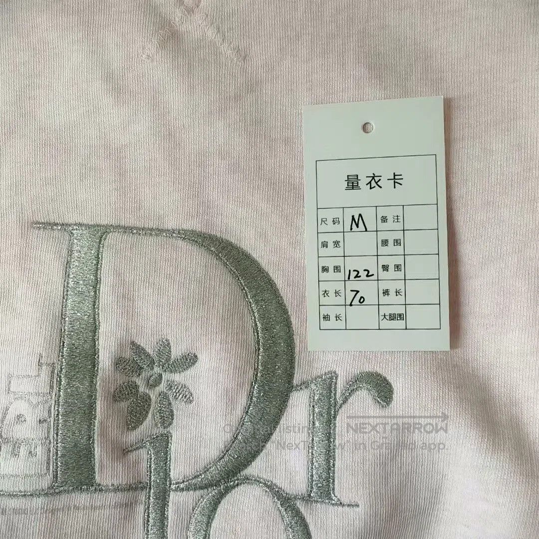 Dior Dior Logo Pink Embroidered Sweatshirt for Men. Size US M / EU 48-50 / 2 - 4 Thumbnail