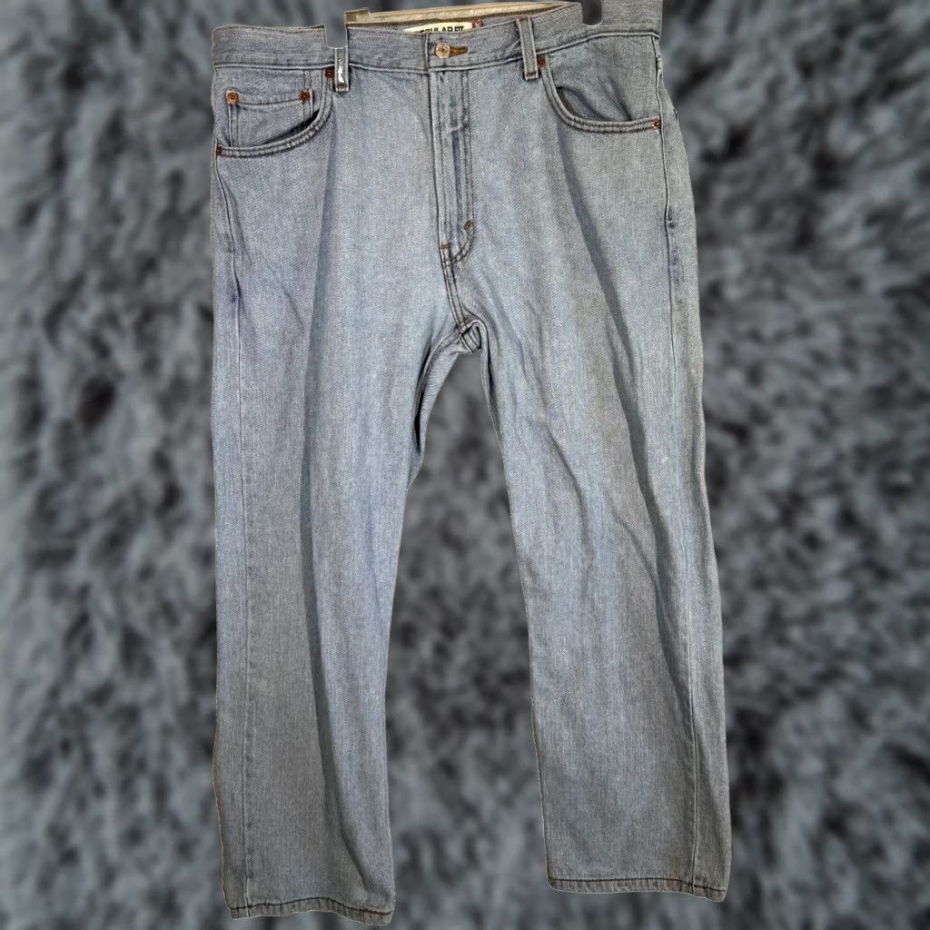 Levi's Levi’s 505 Jeans Men 36x29 Regular Fit Mid Rise Straight Light Wash Blue Denim Size US 36 / EU 52 - 1 Thumbnail