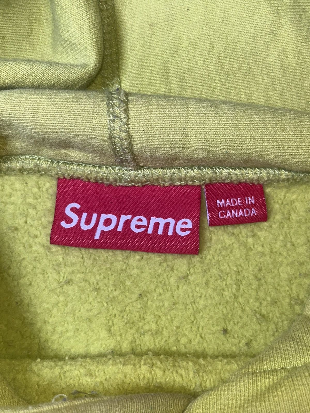 Supreme Supreme Acid Green Box Logo Hoodie FW 2012 Size US L / EU 52-54 / 3 - 4 Thumbnail