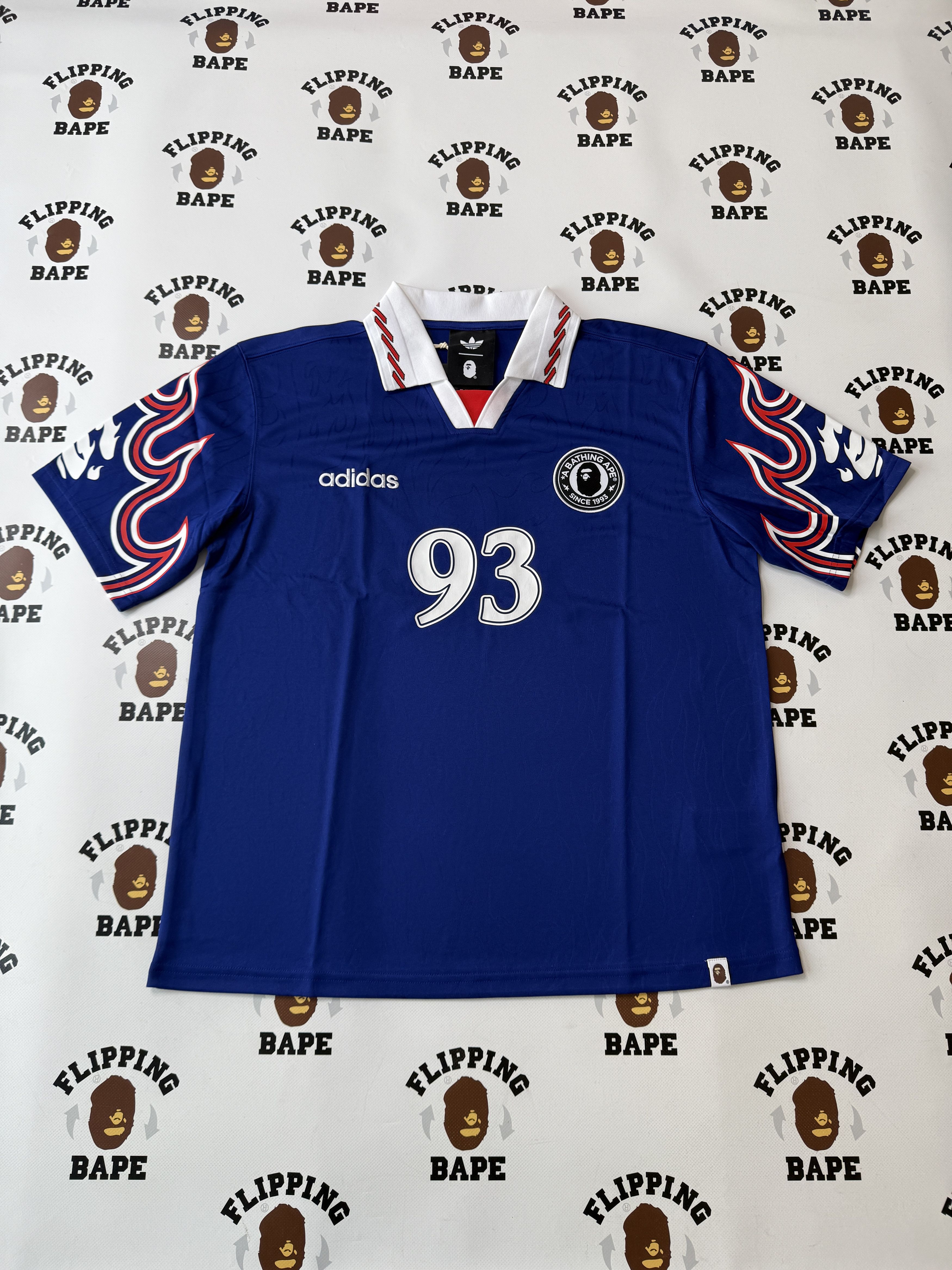 Adidas × Bape BAPE X ADIDAS SSL FLAME JERSEY Size US M / EU 48-50 / 2 - 1 Thumbnail