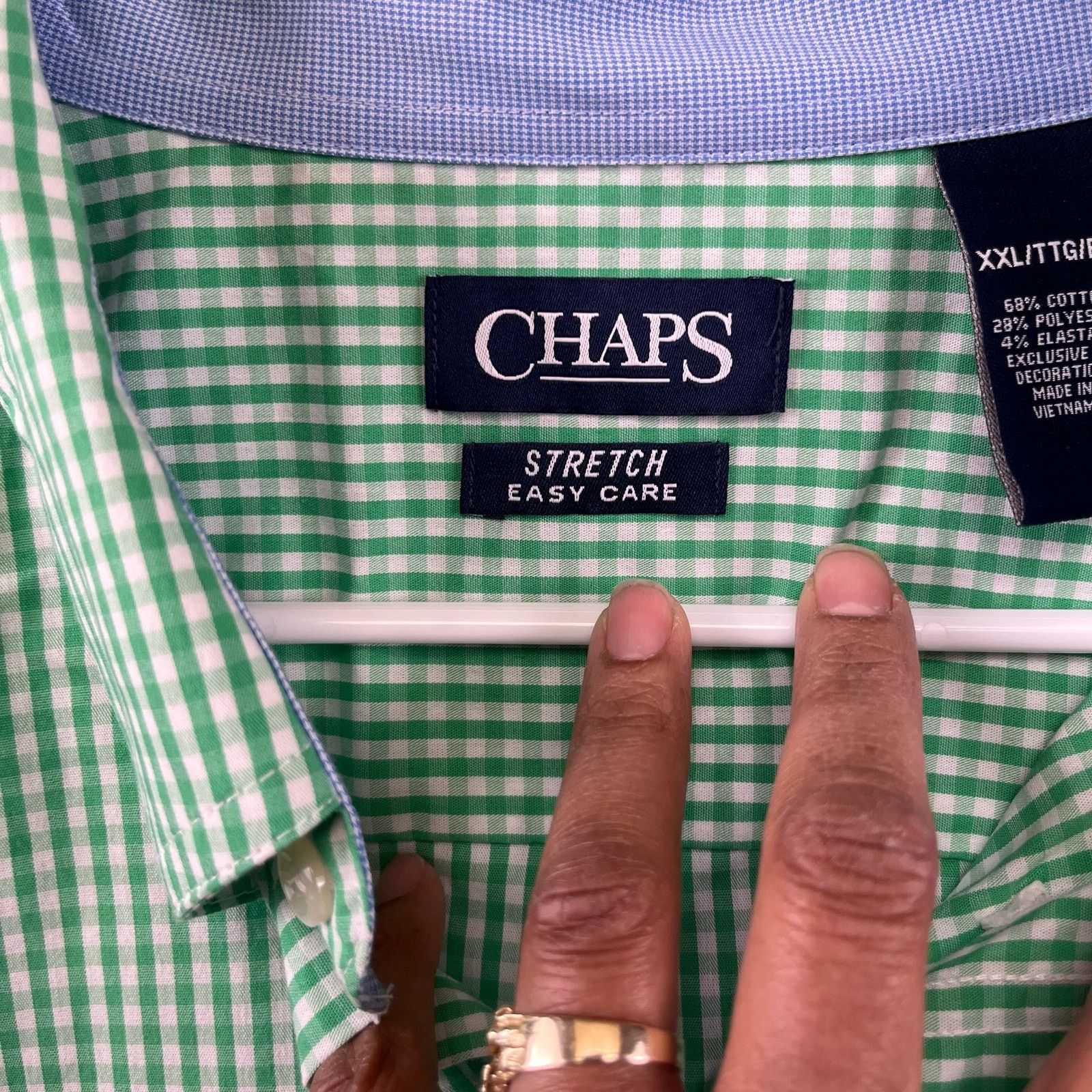 Chaps XXL Chaps Ralph Lauren Plaid Shirt Stretch Long S;eeve Size US XXL / EU 58 / 5 - 4 Thumbnail