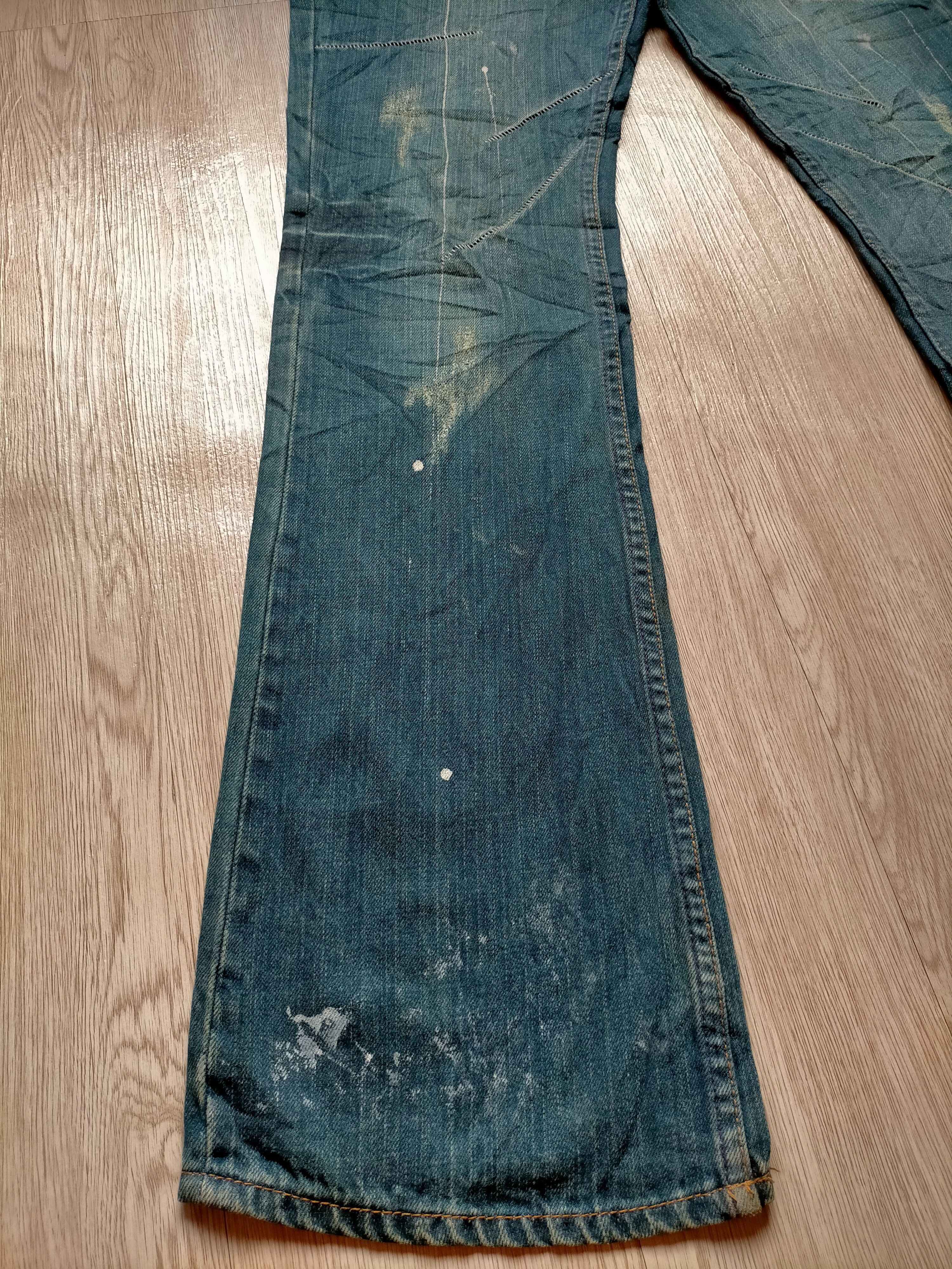 Hysteric Glamour Flare Jeans Root three Rare Design Painted Boot cut Denim Size US 30 / EU 46 - 9 Thumbnail