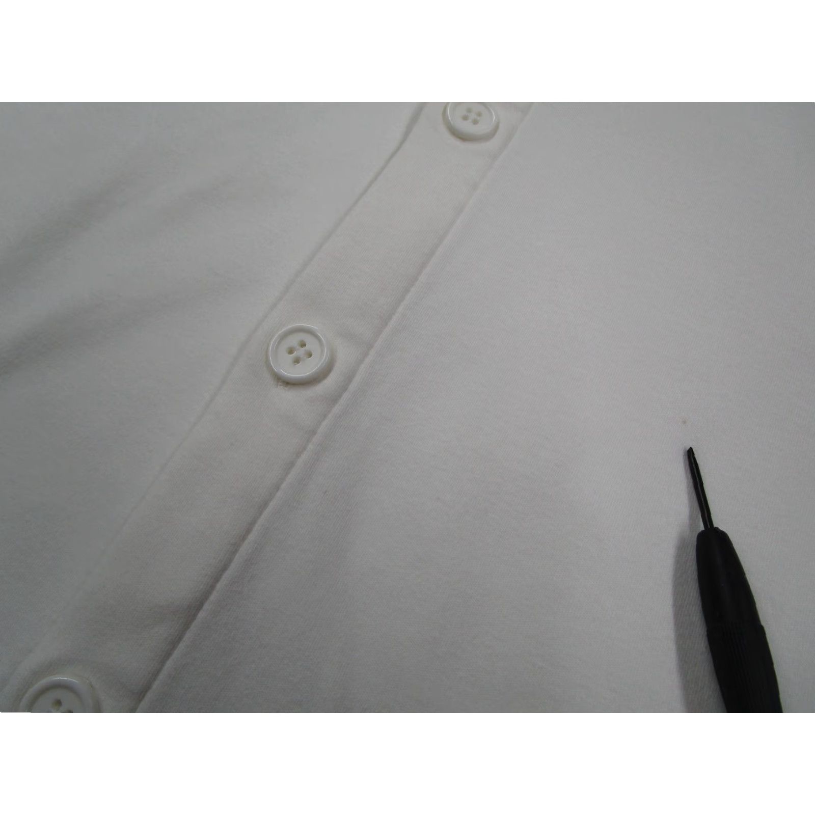 Vintage Allwear Shirt Mens XL White Long Sleeve Button-Front Stretch Organic Cotton Pockets Size US XL / EU 56 / 4 - 4 Thumbnail