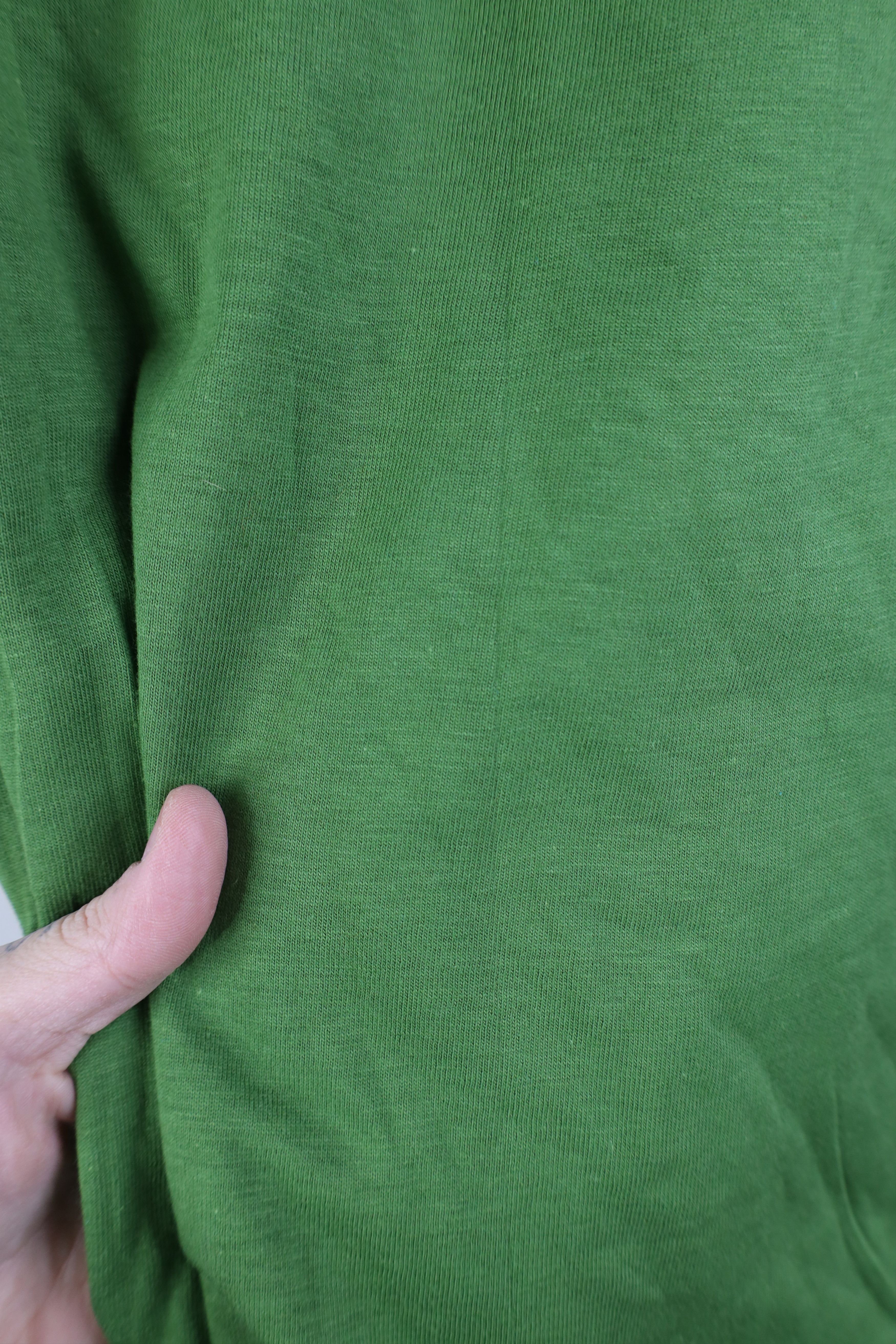 Vintage Deadstock Vintage 60s 70s Cotton T-Shirt Grass Green USA Size US L / EU 52-54 / 3 - 6 Thumbnail