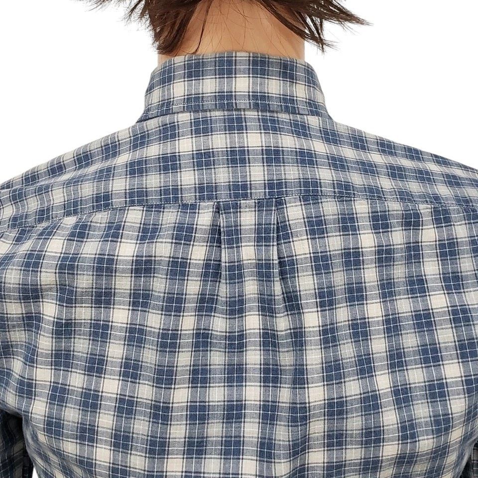 J.Crew J. Crew Shirting Slim Fit Blue Plaid Check Button down S Size US S / EU 44-46 / 1 - 9 Thumbnail