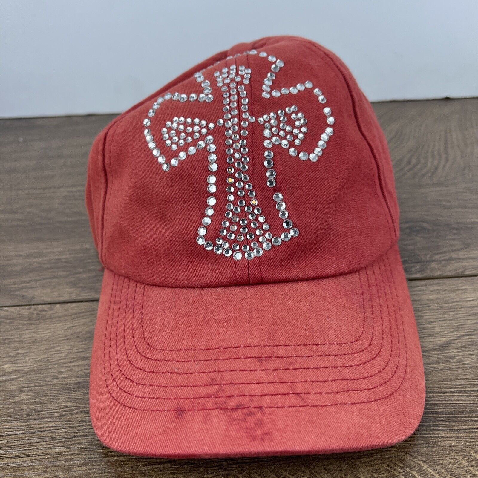 Other Silver Cross Hat Cross Hat Red Hat Adjustable Red Adult Size Size ONE SIZE - 3 Thumbnail