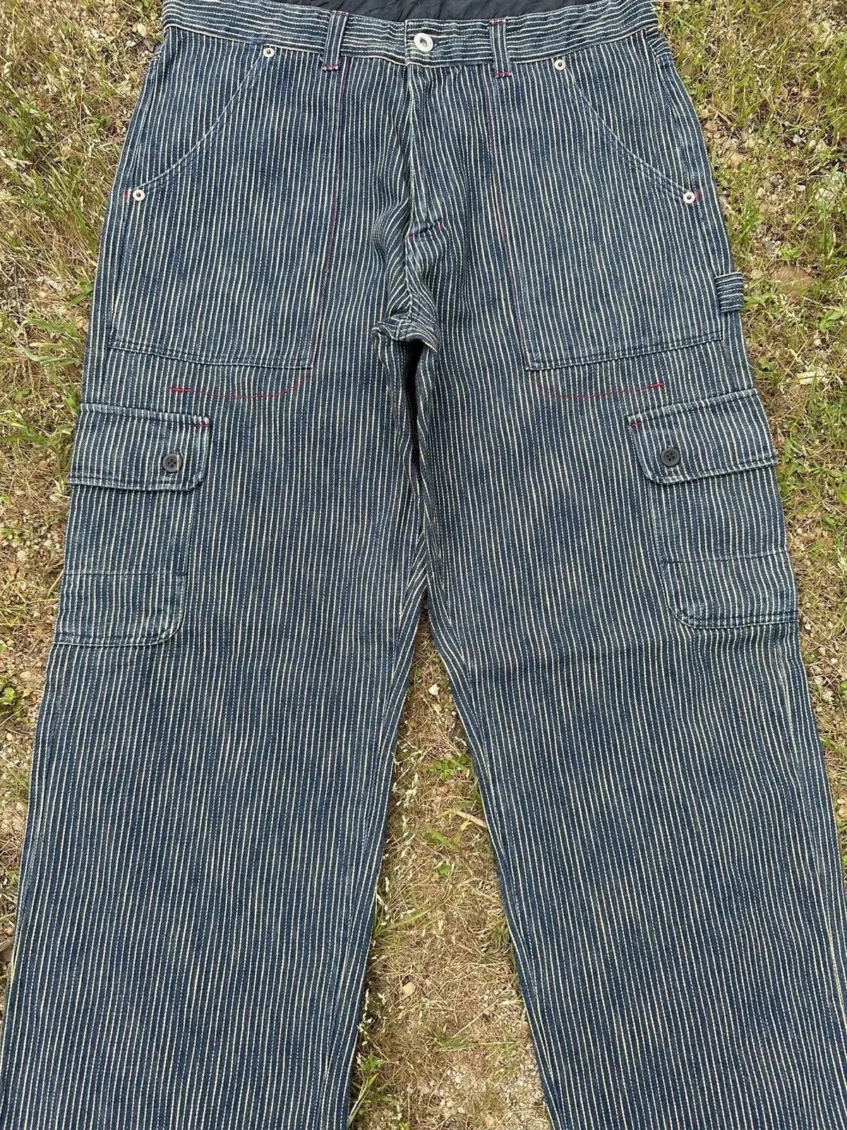 Solid and Striped HYPER REMIX HICKORY STRIPED VINTAGE WORKWEAR WABASH CARGO Size US 31 - 2 Thumbnail
