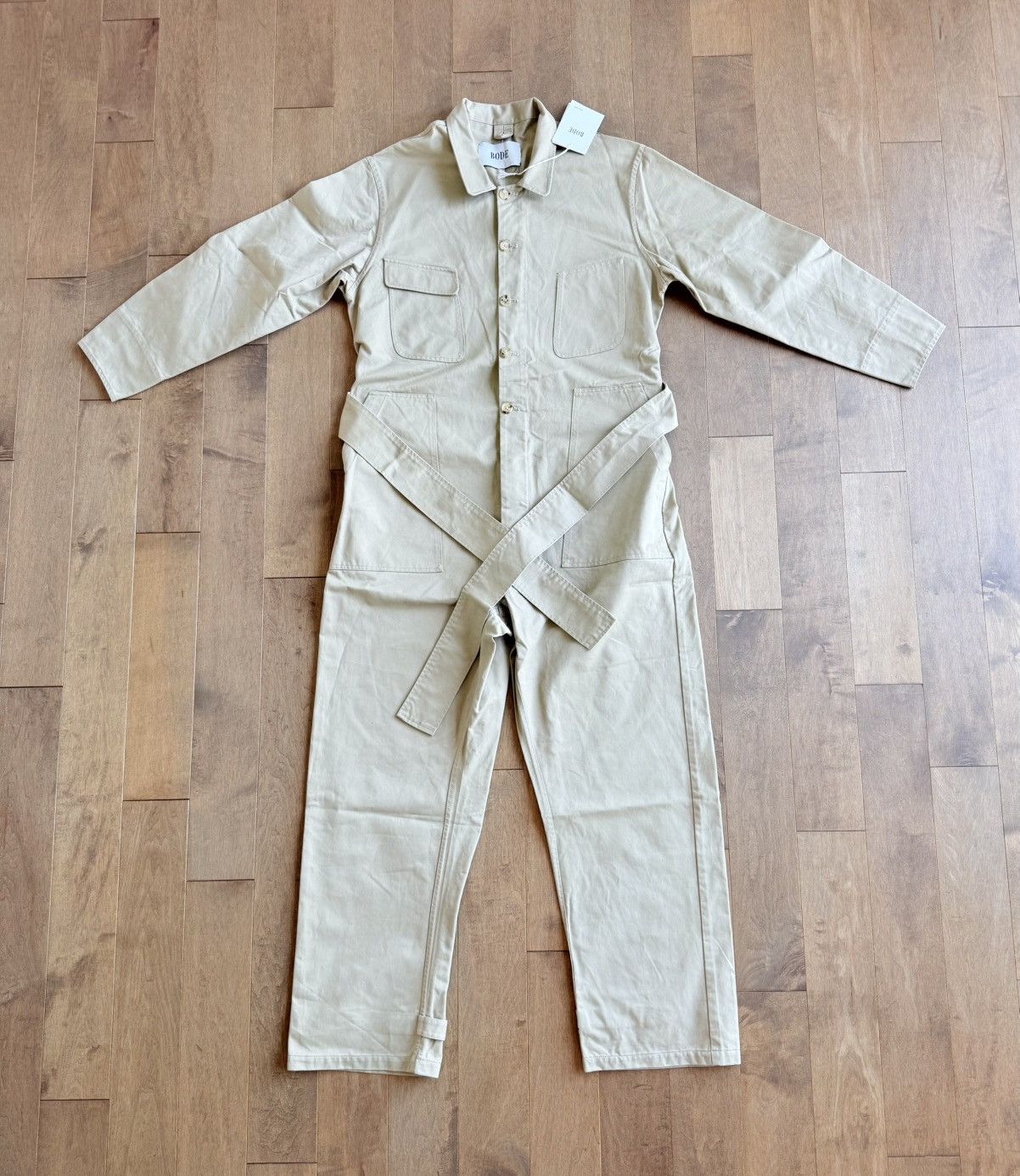 Bode New 1 of 1 Historic British Khaki Belted Jumpsuit Coverall Size US 36 / EU 52 - 6 Thumbnail