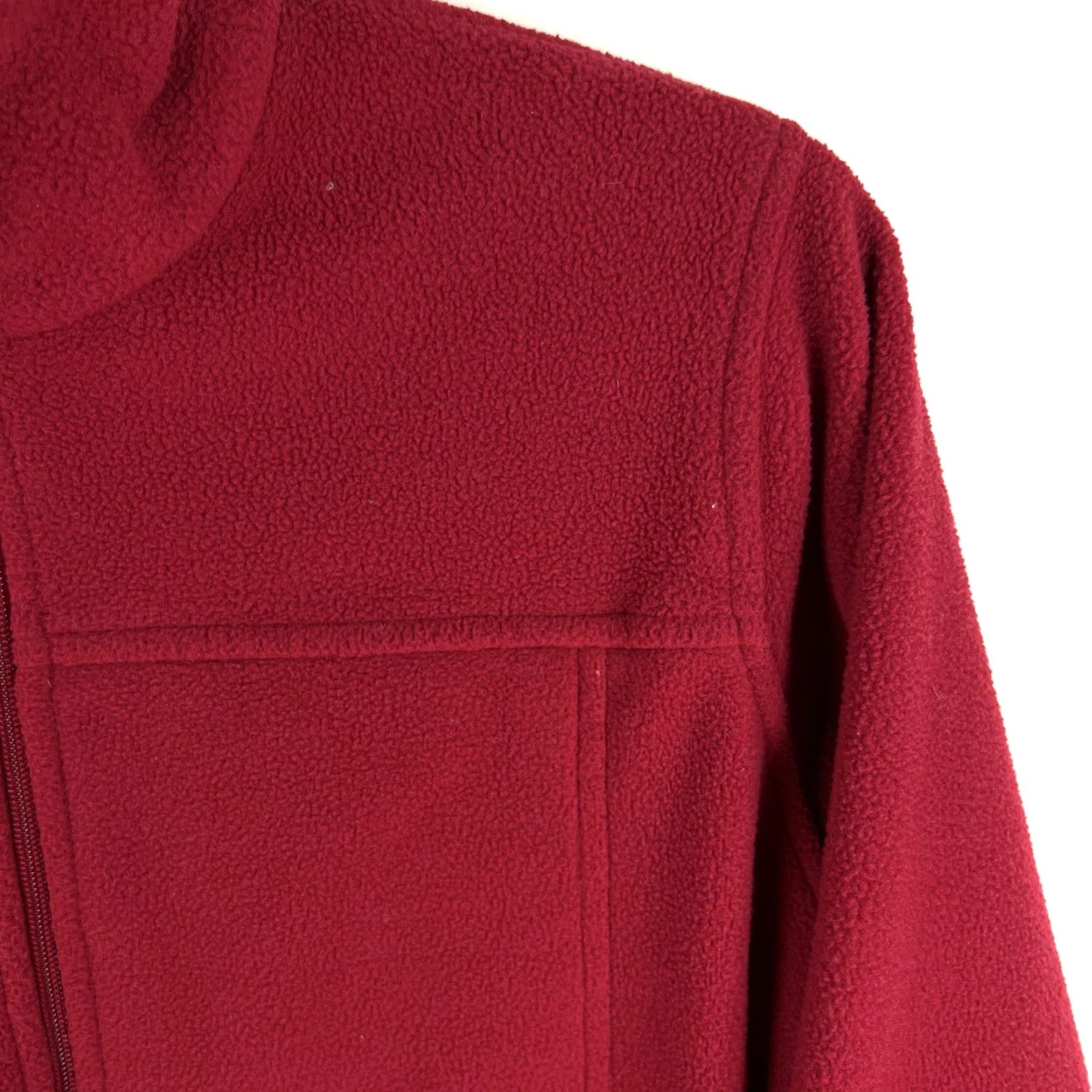 Vintage Natural Reflections Full Zip Fleece Sweatshirt Woman's Size Red Size M / US 6-8 / IT 42-44 - 2 Thumbnail