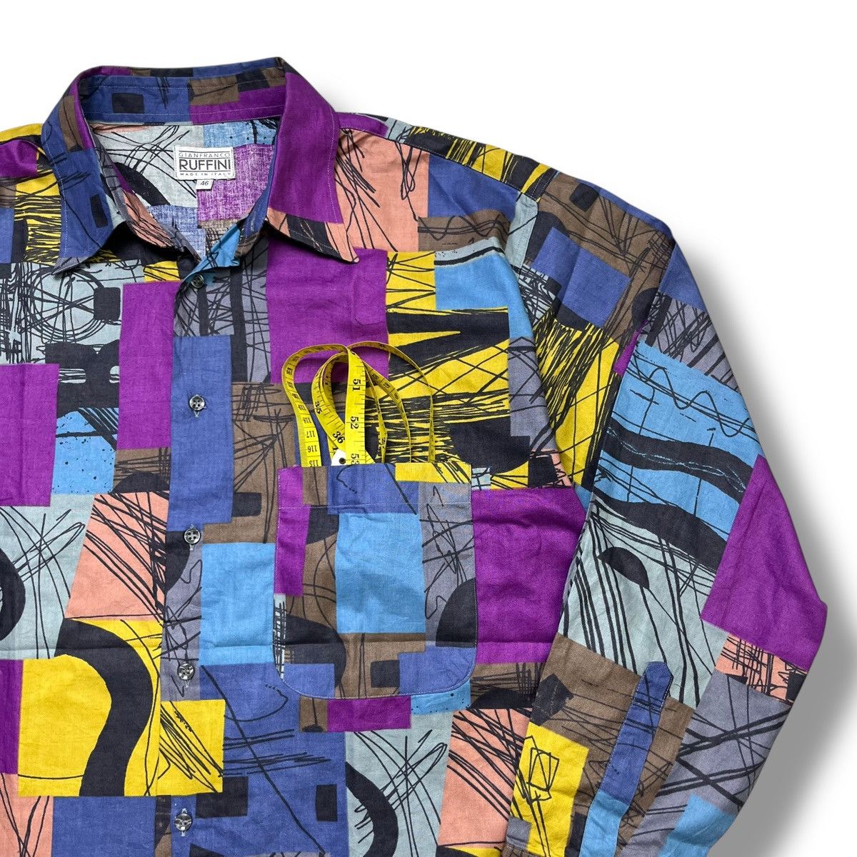 Gianfranco Ferre Luxury Style multicolour ruffini italy button ups shirt Size US M / EU 48-50 / 2 - 7 Thumbnail
