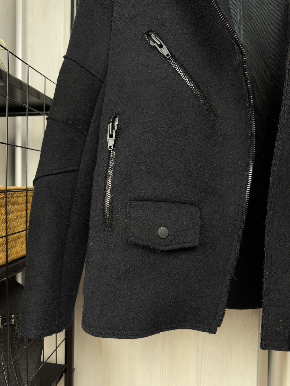 Alexander Wang × H&M Alexander Wang x H&M wool blend biker style oversized jacket Size S / US 4 / IT 40 - 4 Thumbnail