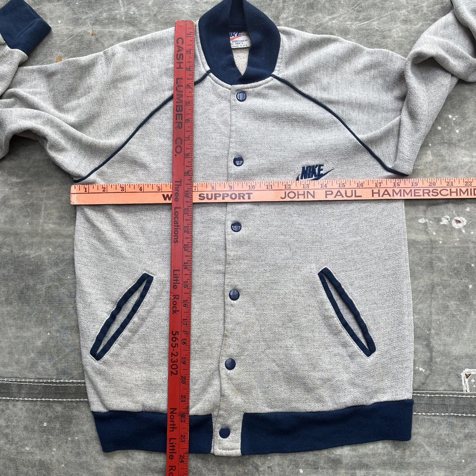 Nike × Vintage Vintage 1970s Nike Sportswear Snap Button Jacket Size US XS / EU 42 / 0 - 4 Thumbnail