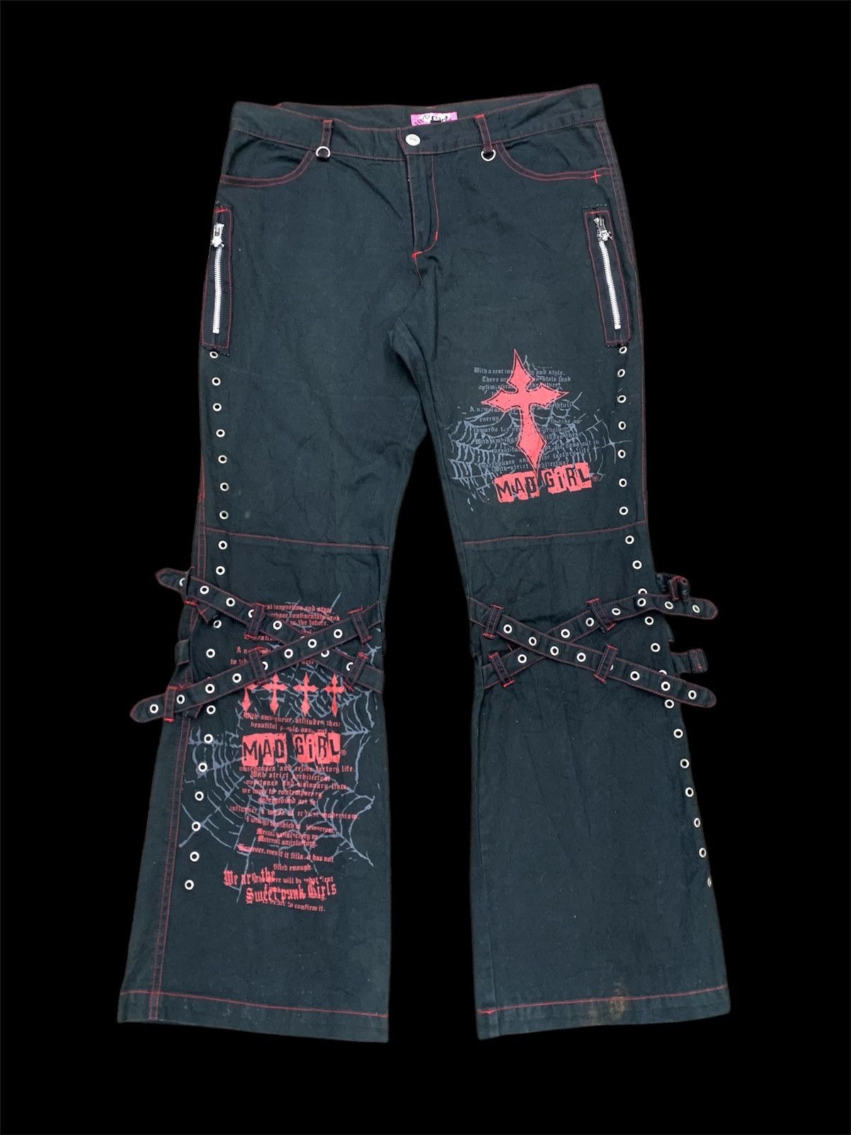 Hysteric Glamour × If Six Was Nine × Japanese Brand ❤️‍🔥OPEN BINDING OFFER ❤️‍🔥japanese Mad Punk anarchy gothic 🕸️🕸️🕸️ Size US 31 - 11 Thumbnail
