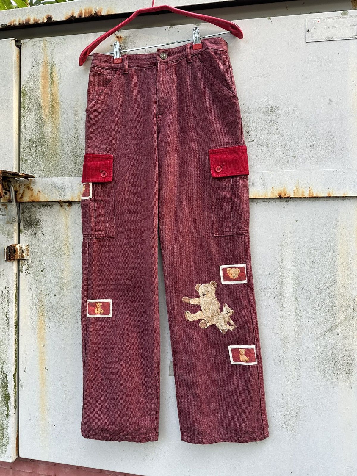Pink House 👹Vintage Pink House PatchWork Jeans Size US 26 / EU 42 - 2 Thumbnail