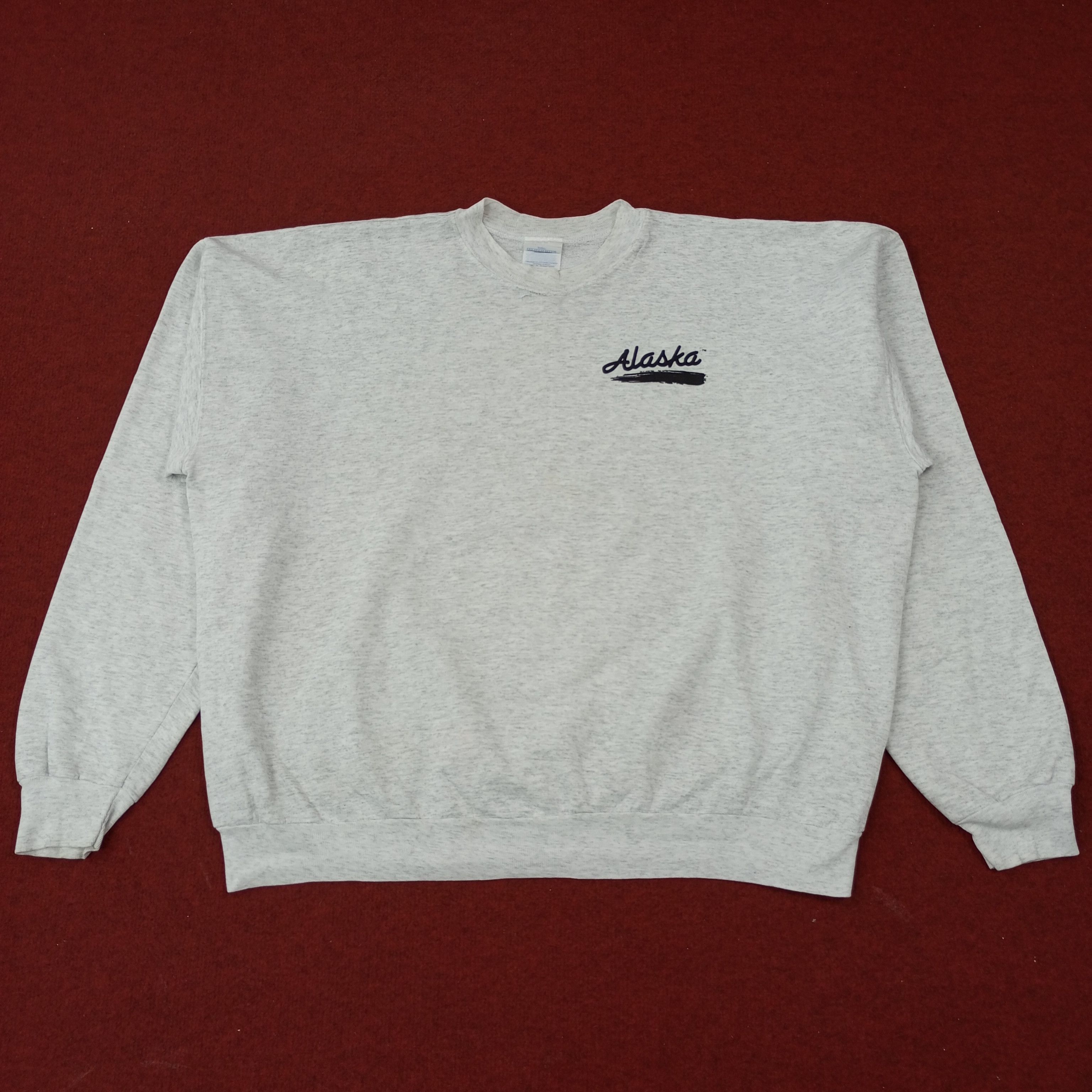 Vintage Alaska Streetwear Style Vintage Sweatshirt c230n10 Size US XXL / EU 58 / 5 - 1 Thumbnail