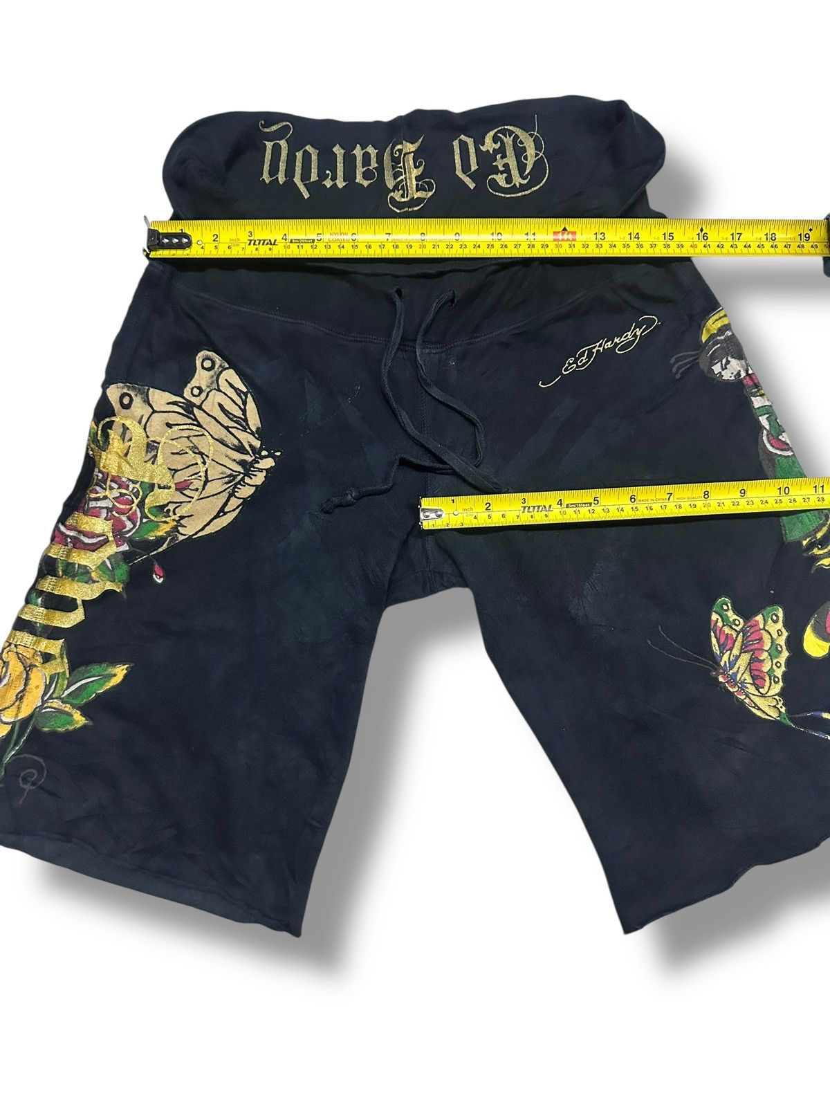 Ed Hardy Ed Hardy Vintage Shortpant Butterfly Embodied Faded Wash. Size US 30 / EU 46 - 11 Thumbnail