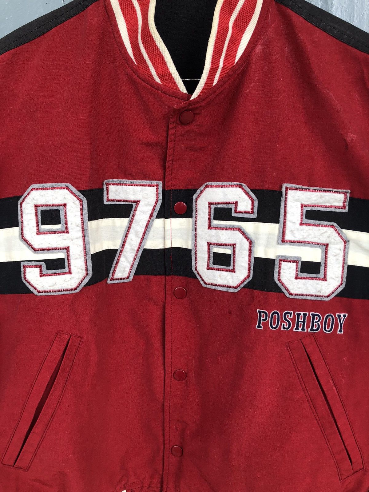Japanese Brand Posh Boy 9765 Varsity Jacket Size US L / EU 52-54 / 3 - 3 Thumbnail