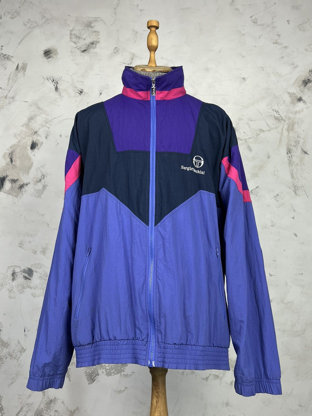 Sergio Tacchini Vintage Sergio Tacchini Jacket Size L - XL Size US XL / EU 56 / 4 - 2 Thumbnail