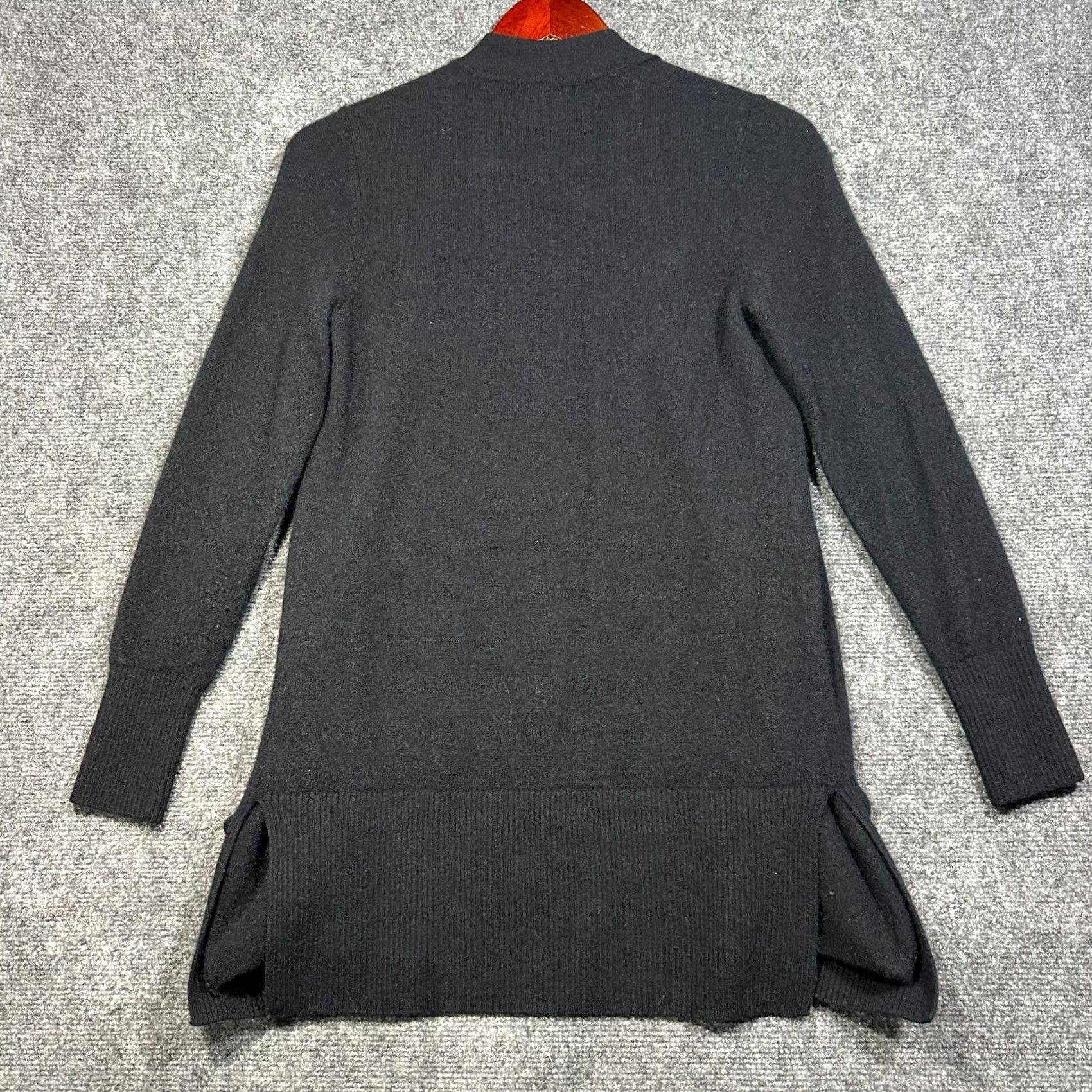 Vintage L.L Bean Sweater Womens PXS Black Cashmere Cardigan Open Front Pockets Size XS / US 0-2 / IT 36-38 - 7 Thumbnail