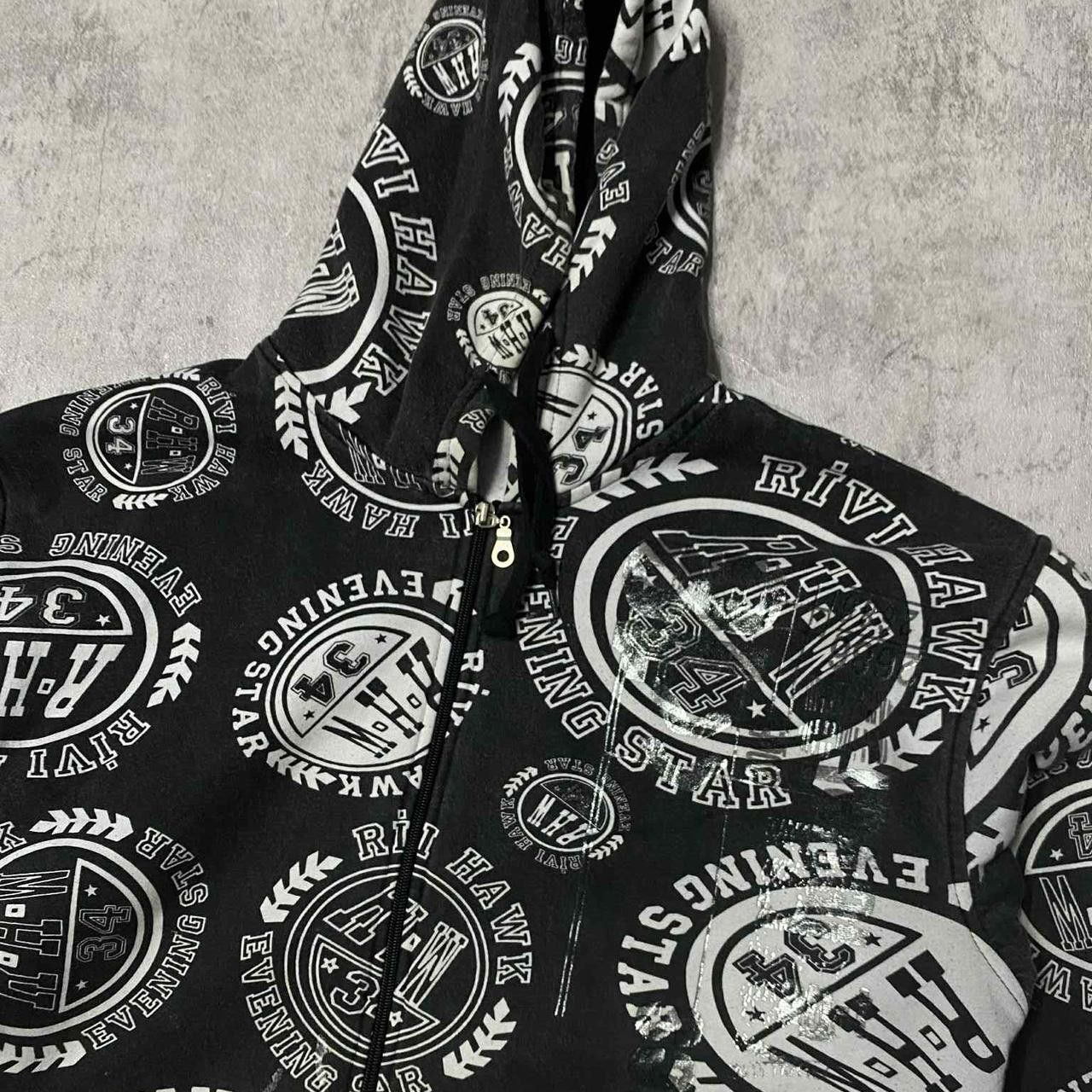 Other Black and white Rivaling Hawk zip-up hoodie Size US M / EU 48-50 / 2 - 2 Thumbnail