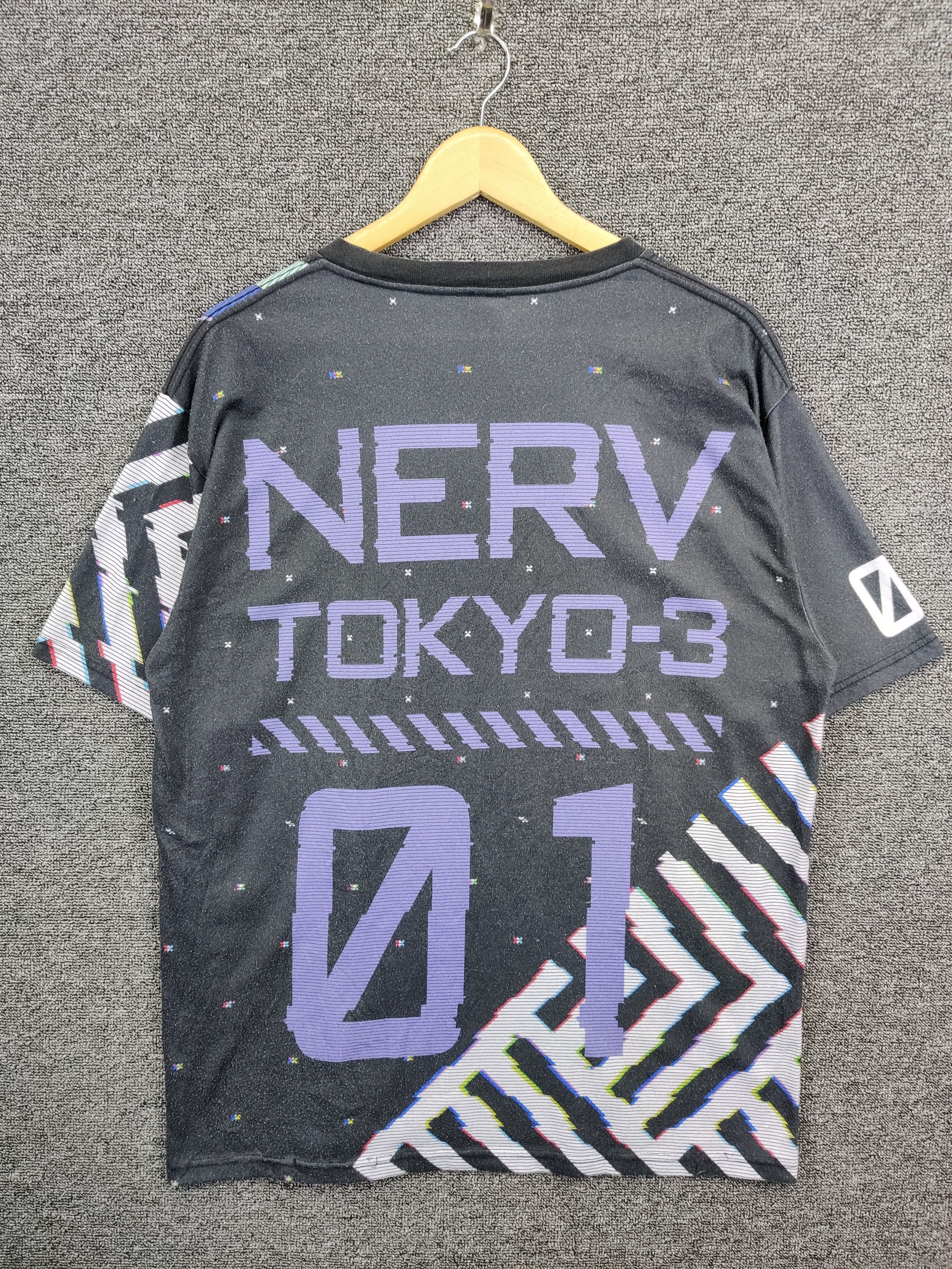 Anime Vintage Evangelion Nerv Eva-01 Overprint Tee Tshirt Size US XL / EU 56 / 4 - 5 Thumbnail