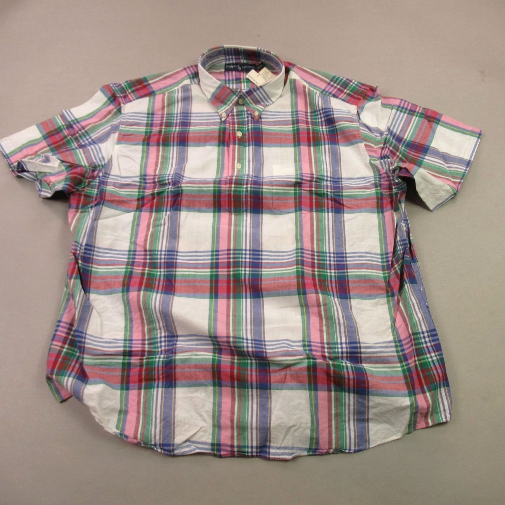 Ralph Lauren Ralph Lauren Shirt Mens XL Short Sleeve Button-Up Lightweight Plaid Color Multicolor Casual Workwear Regular Fit Button-Down Collar 1/4 2004 Size US XL / EU 56 / 4 - 2 Thumbnail