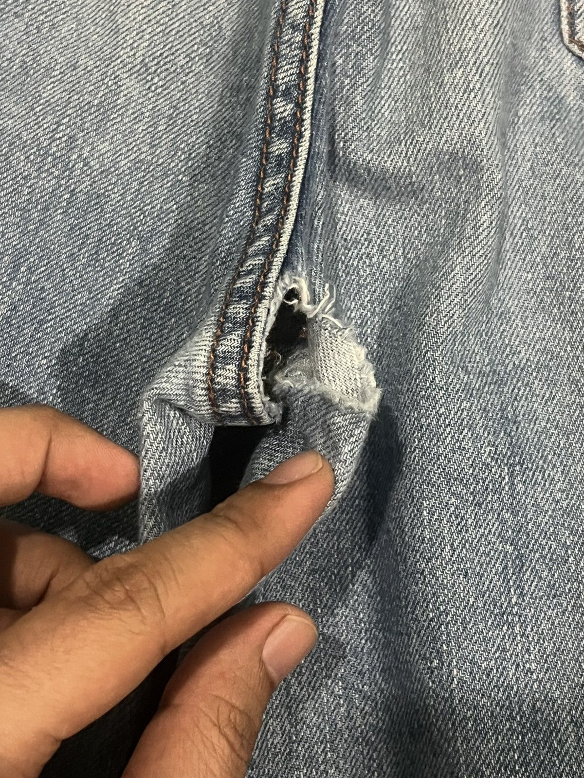 JW Anderson × Japanese Brand × Uniqlo Vintage Japan J.W Anderson x Uniqlo Blue Washed Flare Jeans Size US 33 - 11 Thumbnail