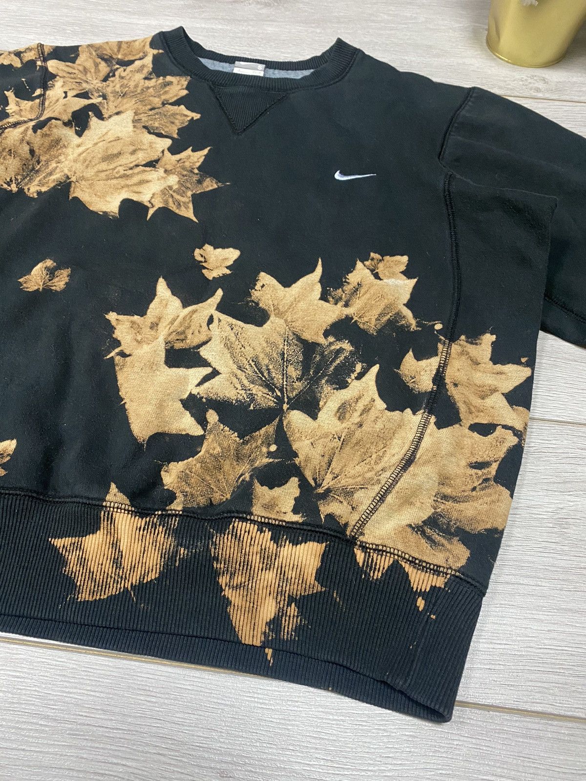 Nike Nike 🍁 vintage leaves sweatshirt custom Size US S / EU 44-46 / 1 - 10 Thumbnail