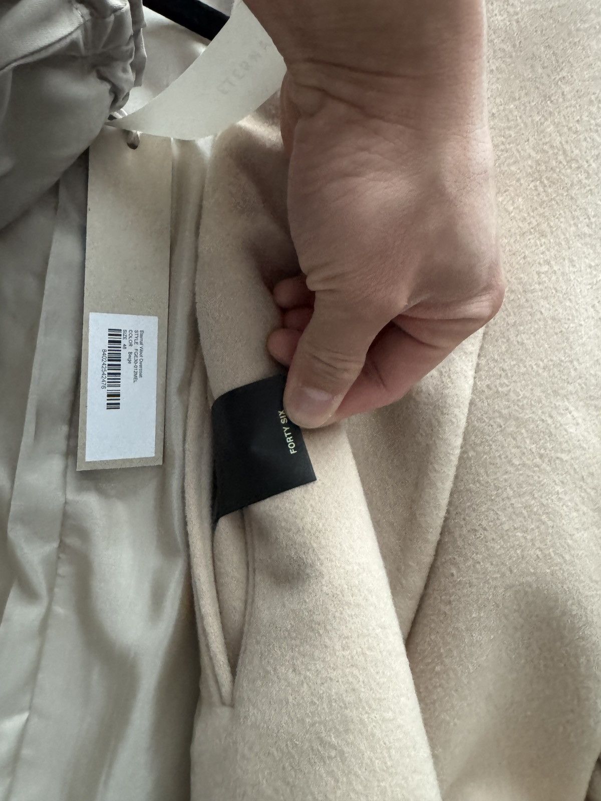 Fear of God Fear of God Eternal Overcoat in Beige Size US S / EU 44-46 / 1 - 9 Thumbnail