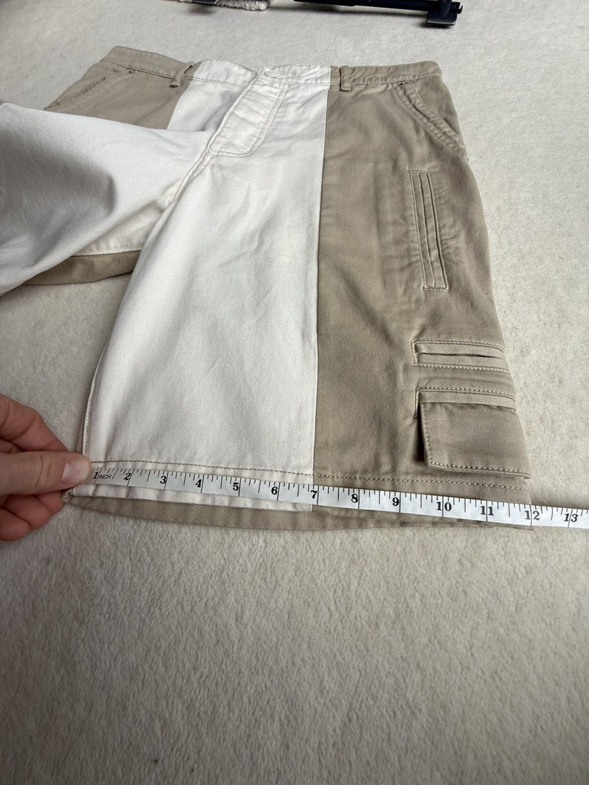 Dior SS24 $2k Dior 2 tone denim jean shorts 48 Logo Kim Jones 48 Size US 32 / EU 48 - 7 Thumbnail