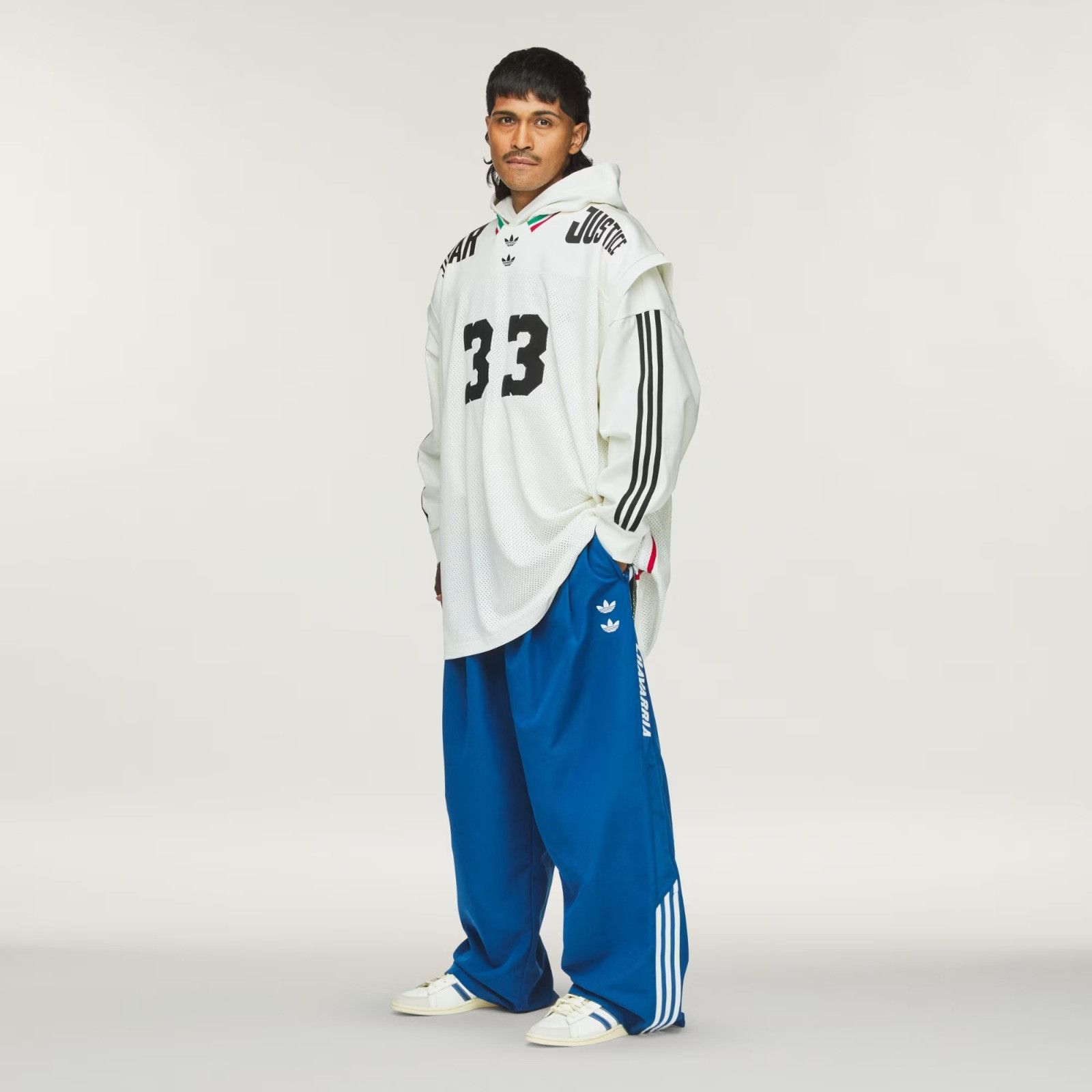 Adidas × Willy Chavarria o1mle0526 Jabbar Basketball Jersey Tank Tops in Off White Size US S / EU 44-46 / 1 - 4 Thumbnail
