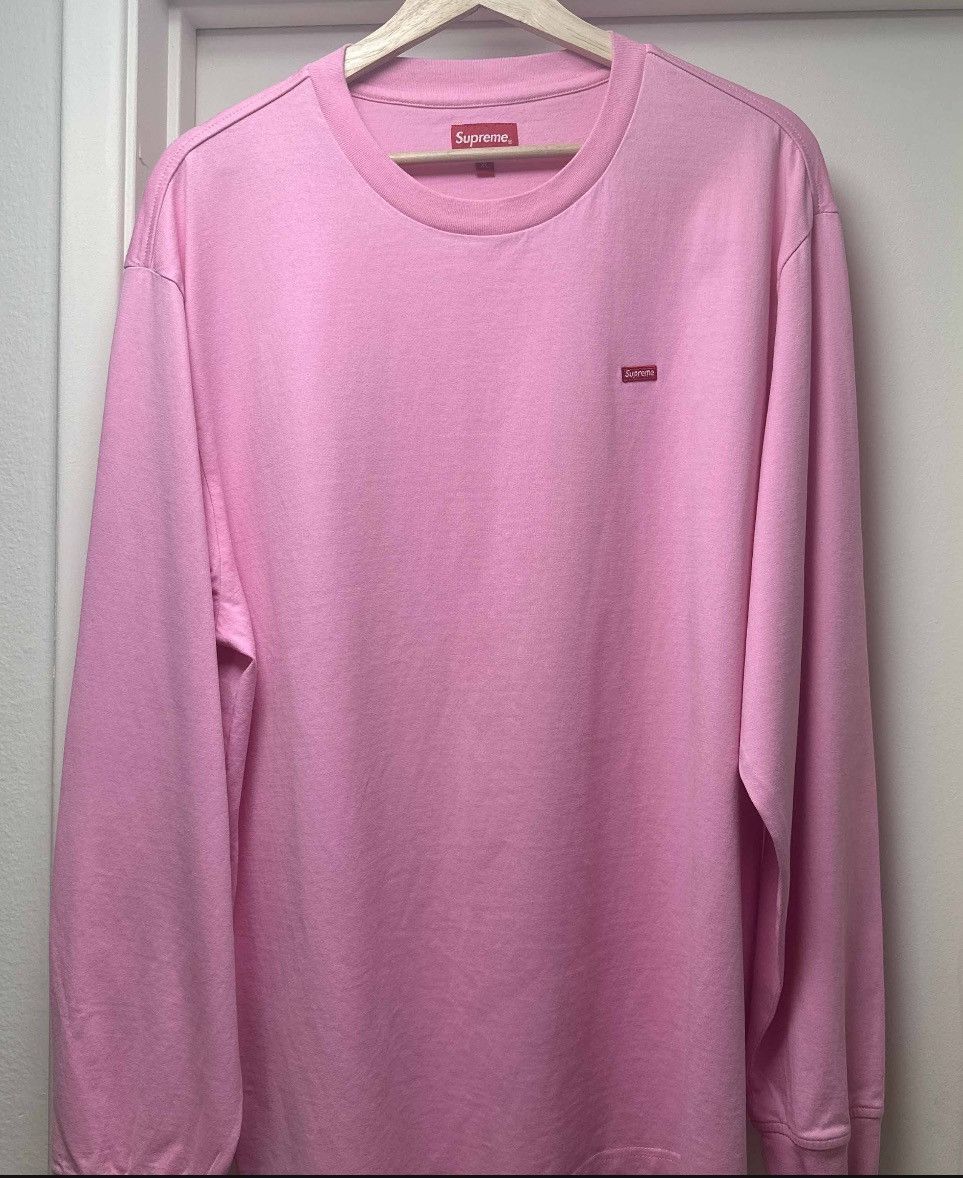 Supreme Small Box L/S Tee (SS22) Pink