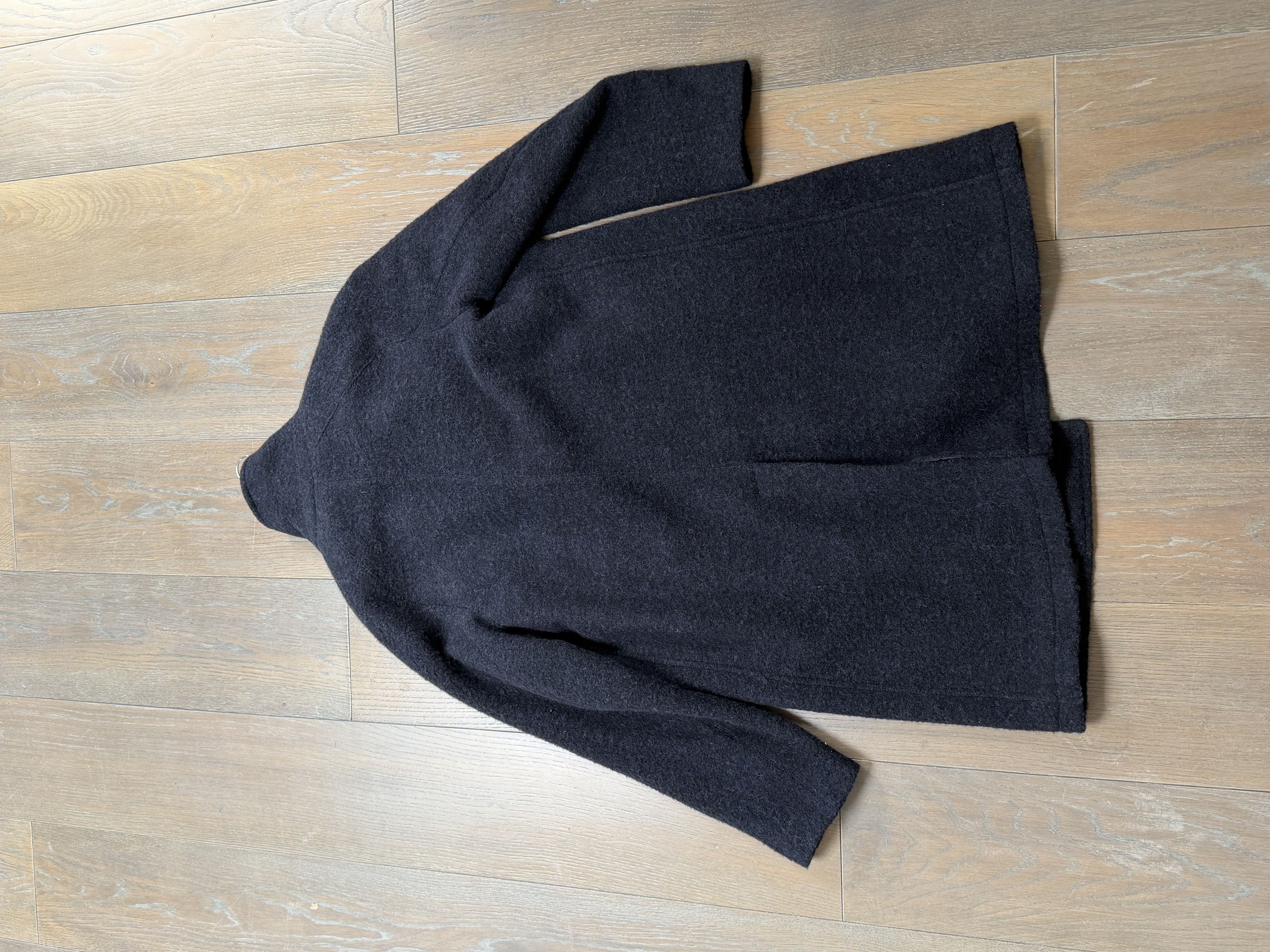 MP Massimo Piombo MP di Massimo Piombo Baby Alpaca Breasted Oversized Coat Size 48L - 3 Thumbnail